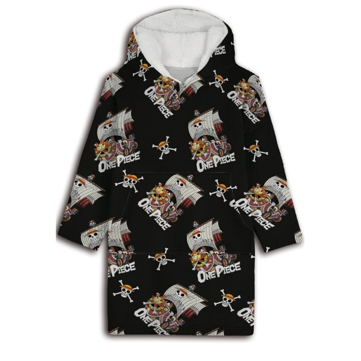 Aymax sprl Fleeceponcho One Piece Sweat Poncho – Coral Fleece Kuschelponcho Erwachsene