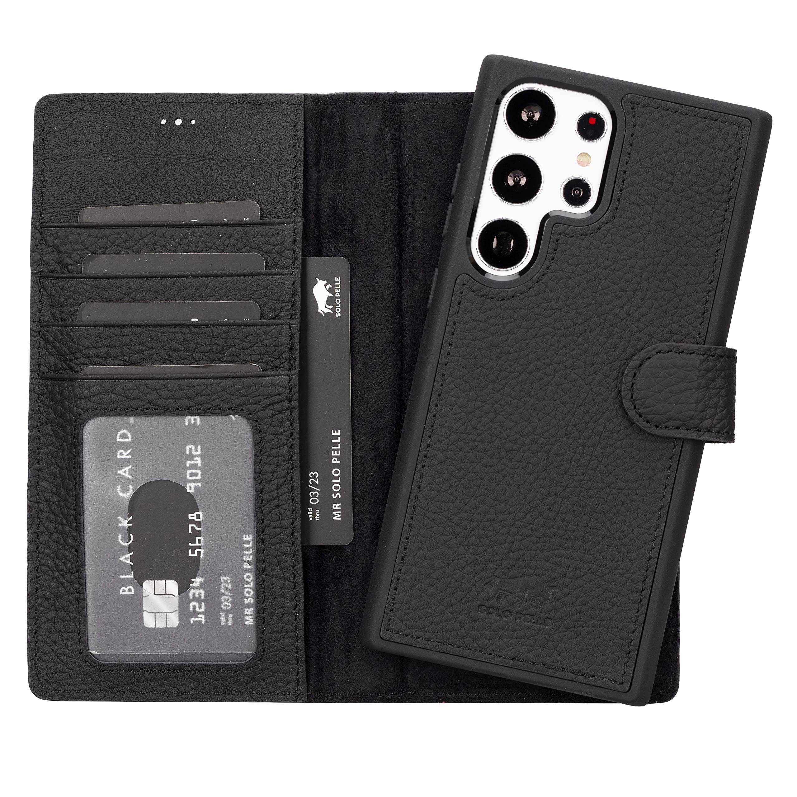 Solo Pelle Smartphonetasche Lederhülle Harvard für Samsung Galaxy S23 Ultra