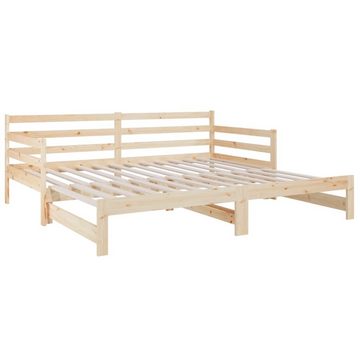 vidaXL Bett Tagesbett Ausziehbar 2x(90x190) cm Massivholz Kiefer