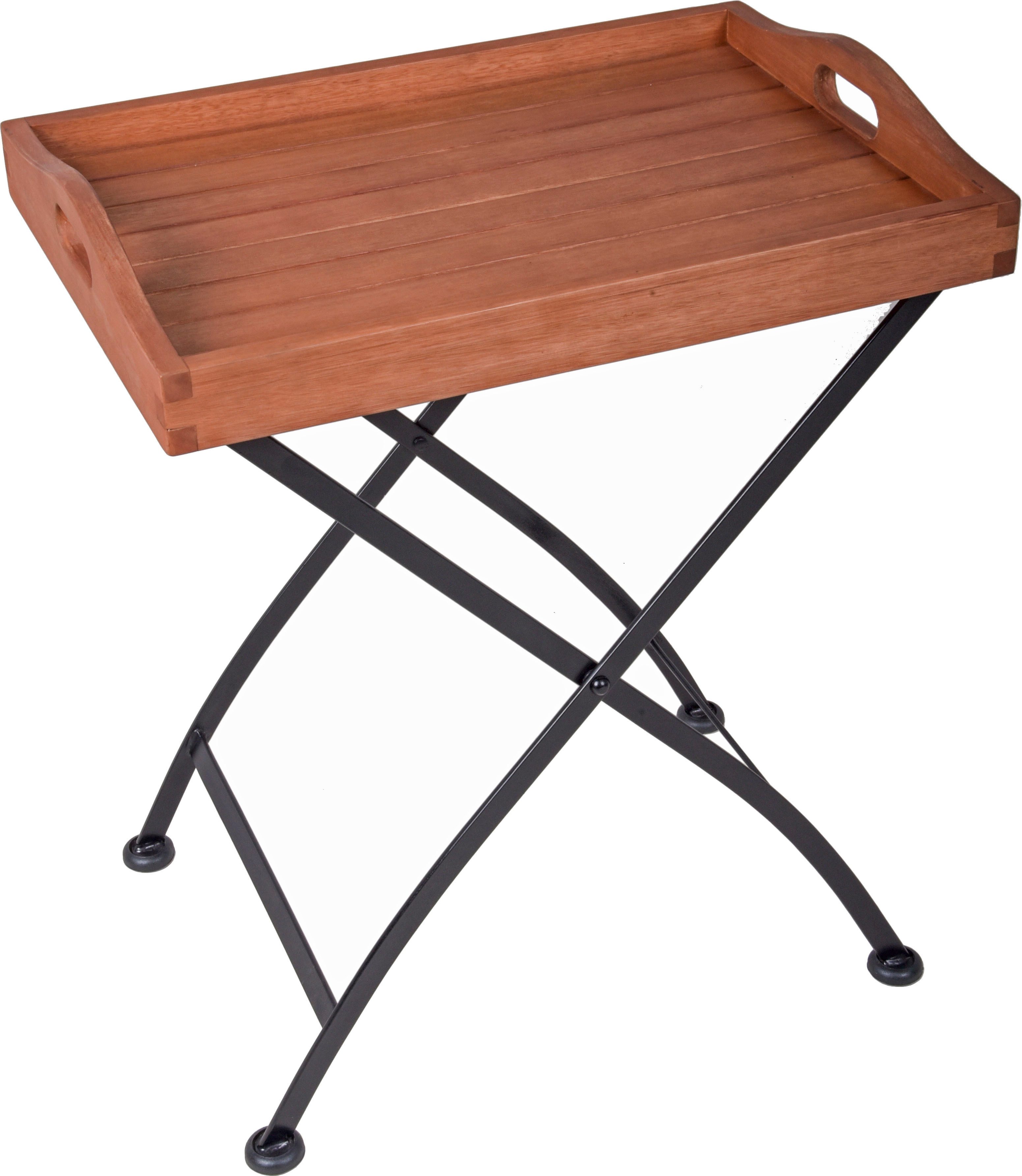 Garden Pleasure Gartentisch Tabletttisch »WIEN«, BxTxH: 41x57x67 cm, viereckig, klappbar