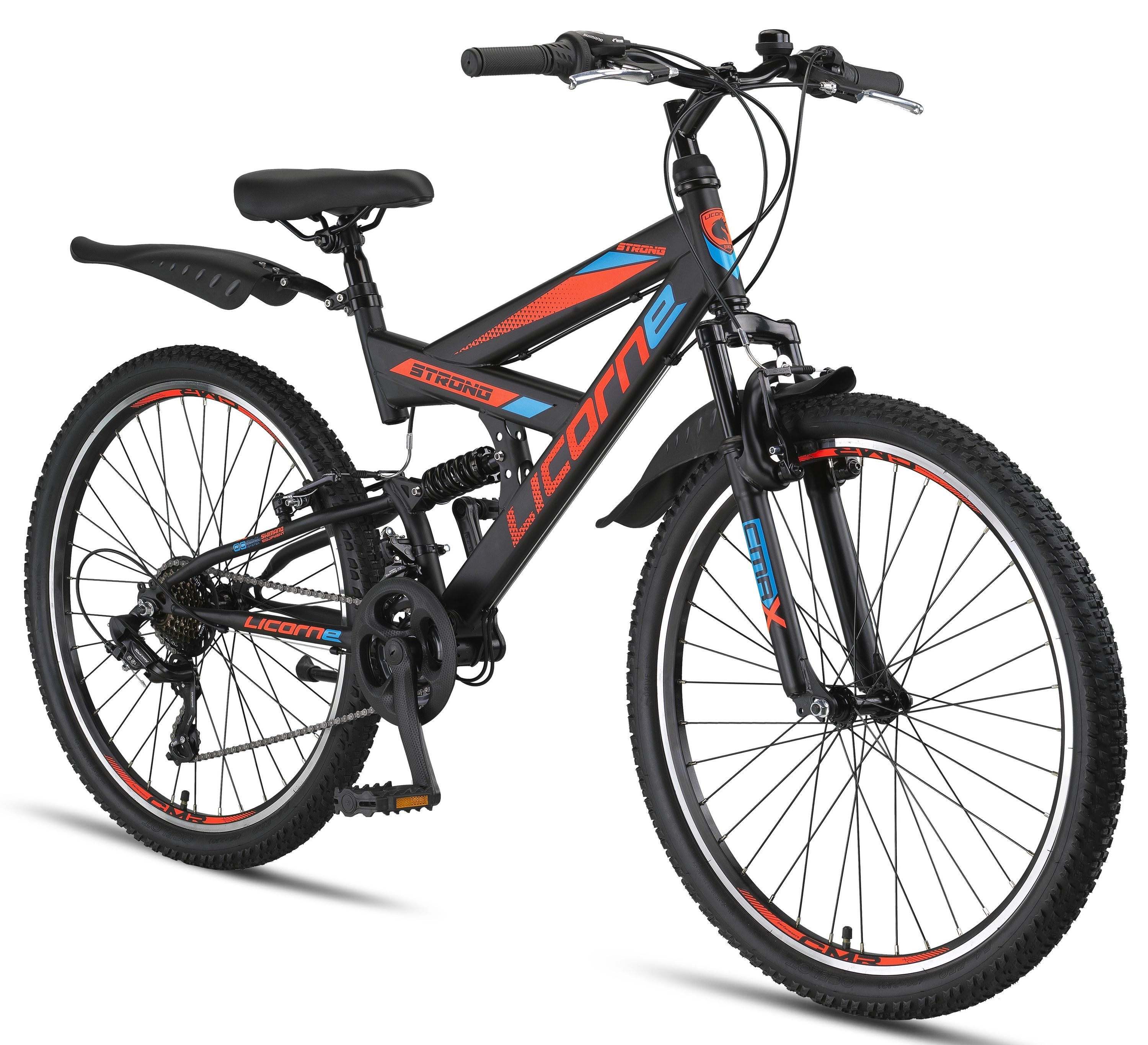 Licorne Bike Mountainbike Licorne Bike Strong V Premium Mountainbike in 24 und 26 Zoll - Fahrrad