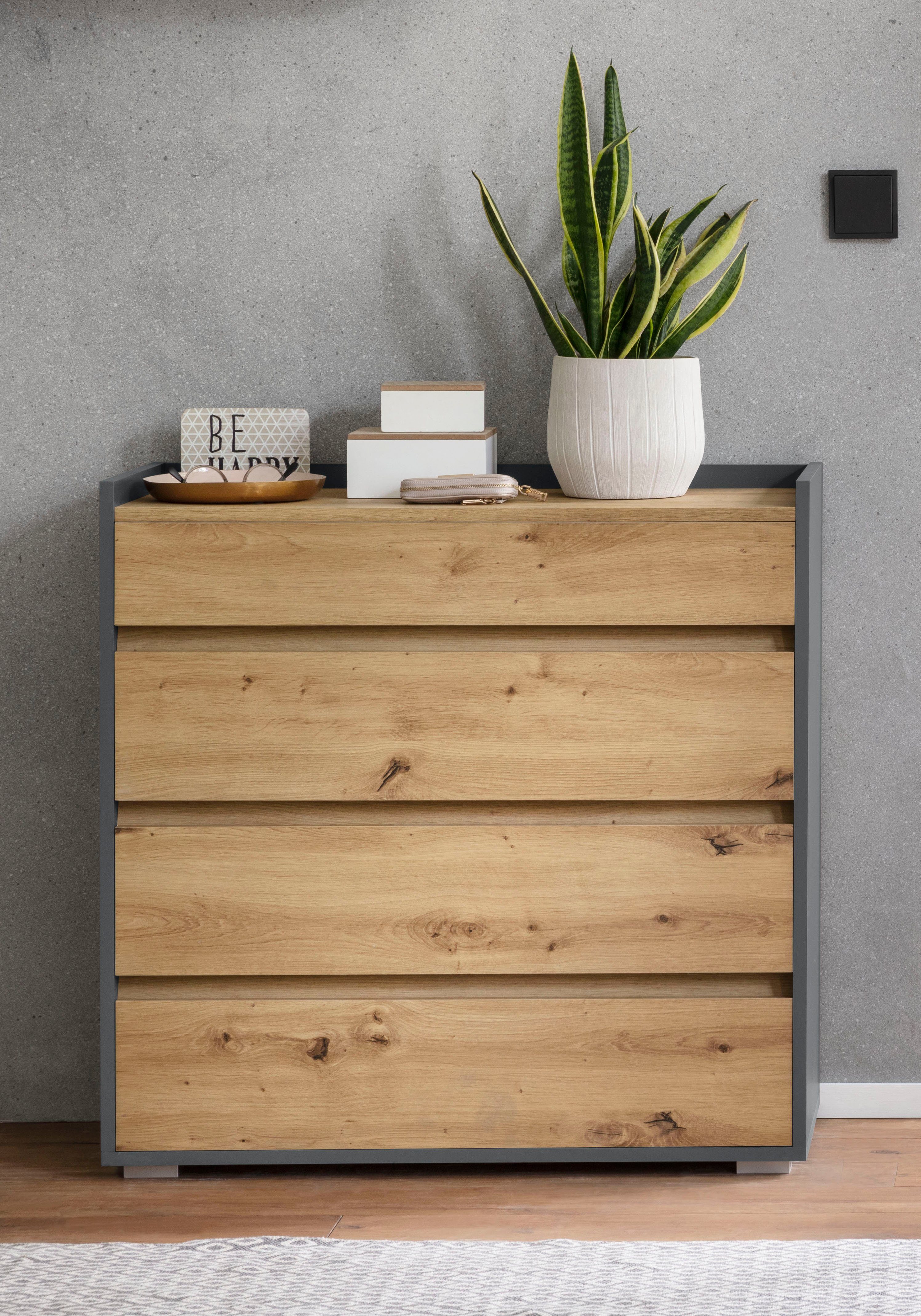 OTTO home Kommode Kosmo, 4 Schubladen mit Vollauszug