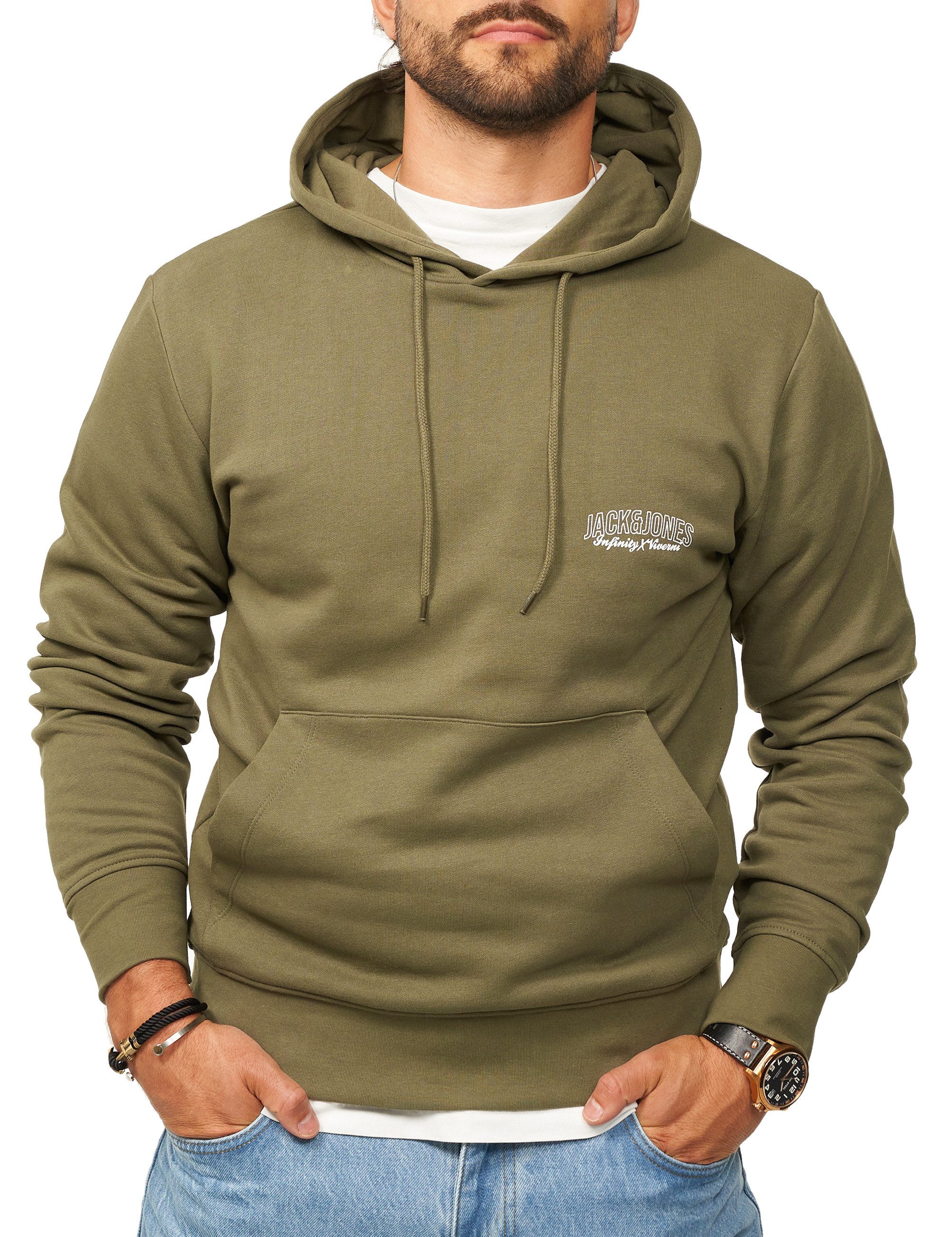 Jack & Jones Hoodie Kapuzenpullover Sweatshirt Kapuzensweatshirt Herren Pul günstig online kaufen
