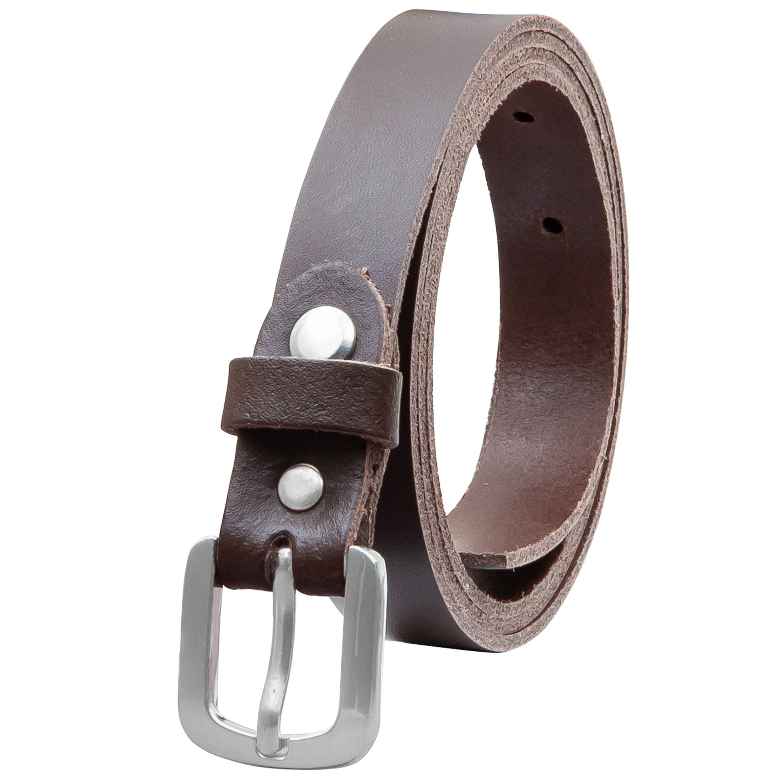 Ledergürtel OM15-SL-Dunkelbraun
