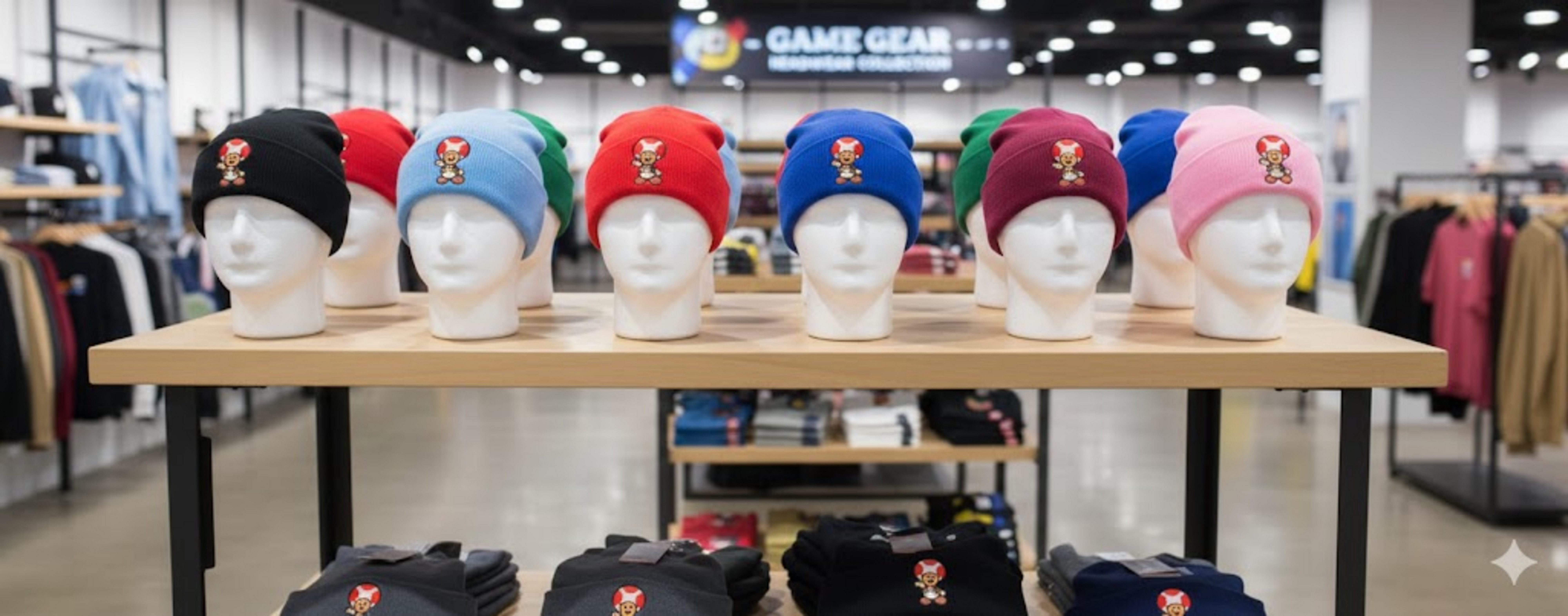 Blondie & Brownie Beanie Toad – Kultige Mütze für Super Mario-Fans, Komfortabel & Warm