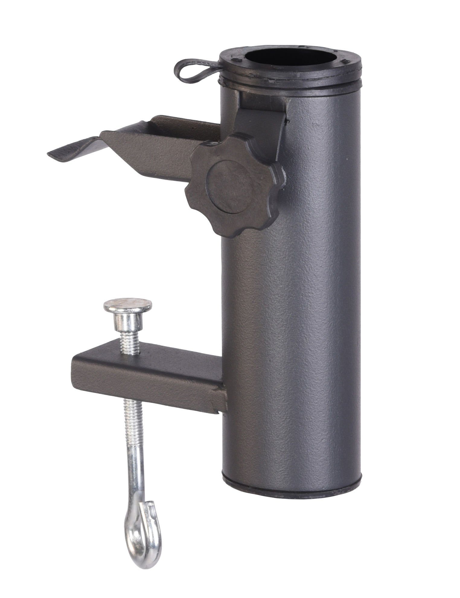 Spetebo Balkonklammer Metall Balkon Schirmhalter anthrazit - 16 x 11 cm, fü günstig online kaufen