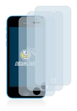 BROTECT flexible Panzerglasfolie für Apple iPhone 5C, Displayschutzglas, 3 Stück, Schutzglas Glasfolie klar