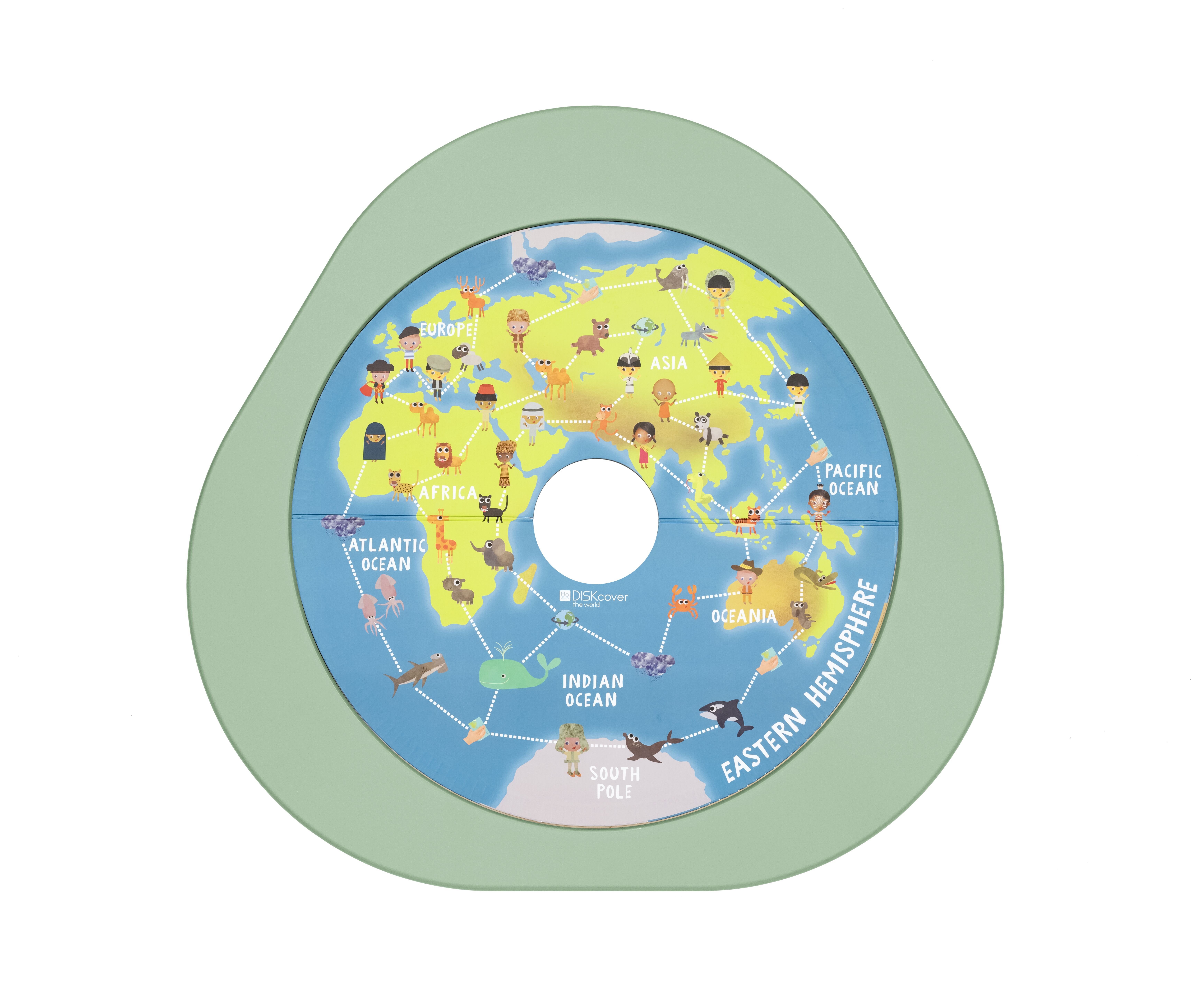 Stokke Spieltisch MuTable™ Spielscheibe V2, Mit der doppelseitigen Spielscheibe macht Lernen Spaß ​