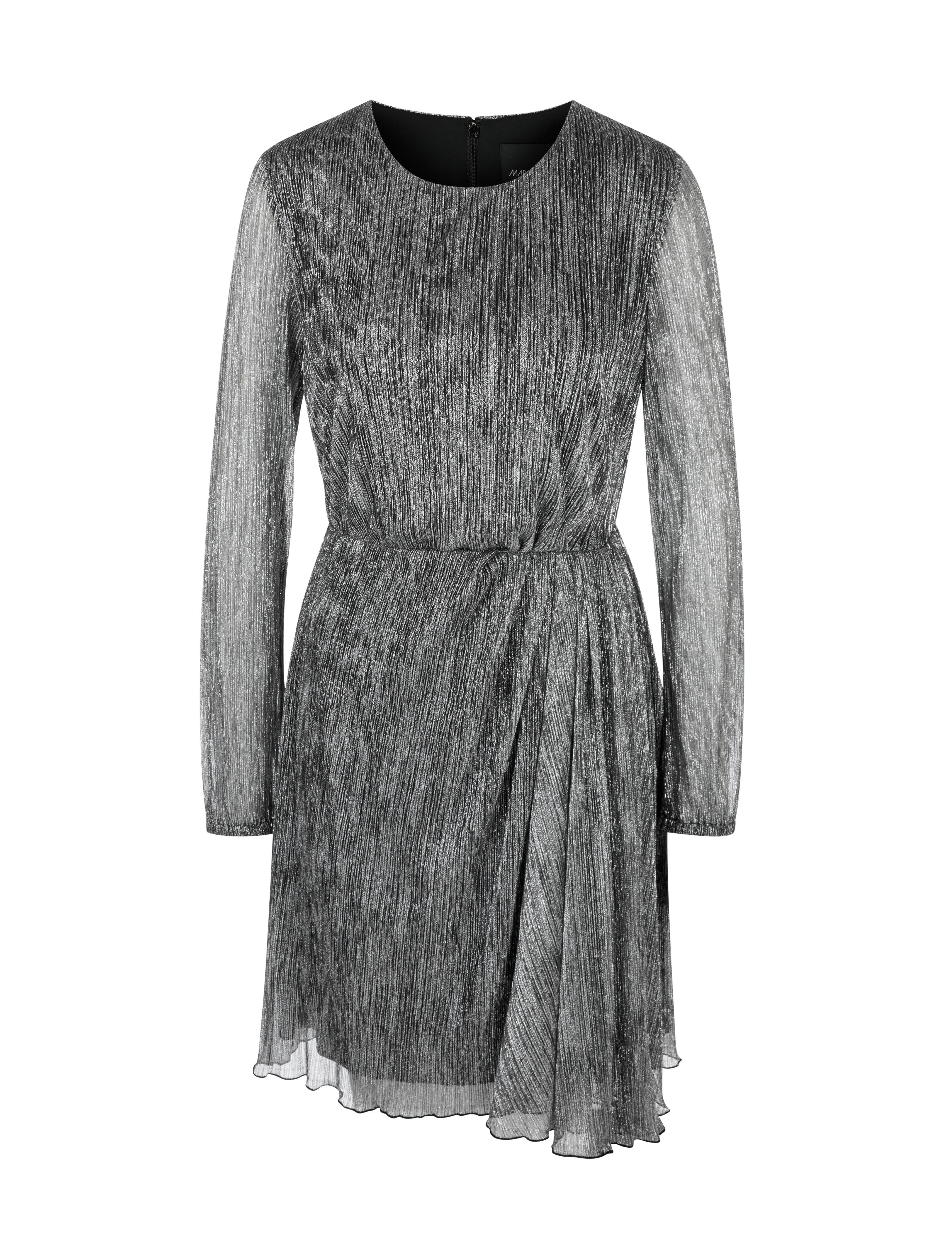 Marc Cain Midikleid "Dew Drop" Party Premium Damenmode Kleid aus Metallic-Jersey
