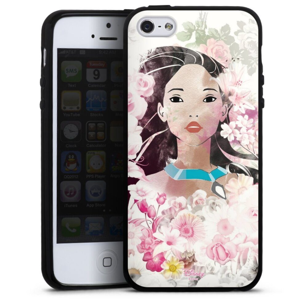 DeinDesign Handyhülle Pocahontas Disney Offizielles Lizenzprodukt Colors Of The Wind, Apple iPhone 5 Silikon Hülle Bumper Case Handy Schutzhülle