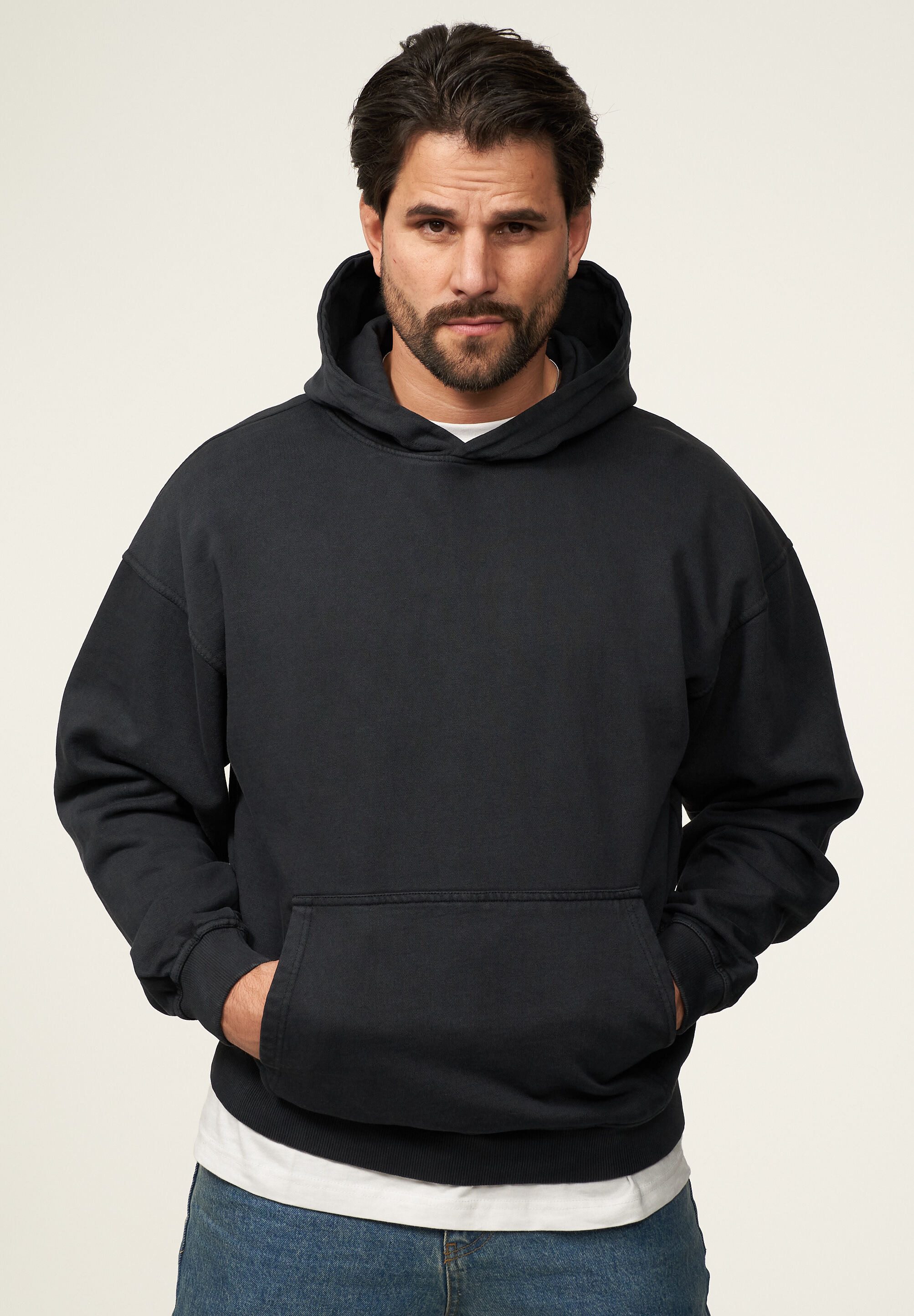 BEHYPE STUDIOS Hoodie BHSOITA Herren Heavy Oversize Blank Kapuzenpullover Sweatshirt Raglan Sweater