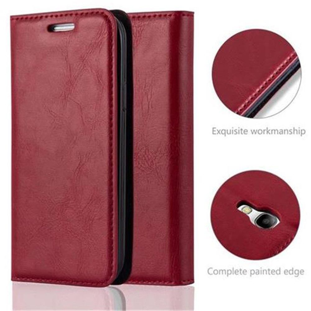 Cadorabo Handyhülle für Samsung Galaxy S4 MINI Hülle Samsung Galaxy S4 MINI, Hülle Schutzhülle mit Standfunktion, Magnetverschluss und Kartenfach