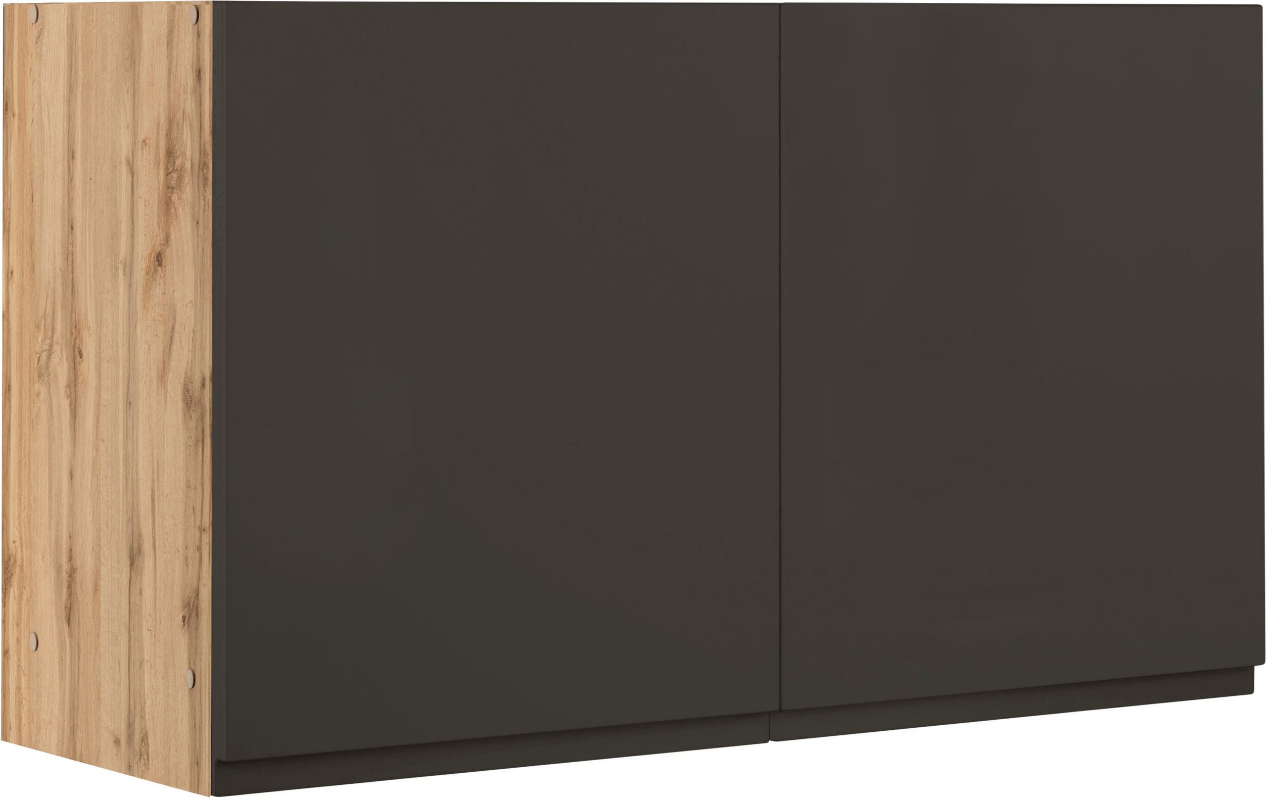 KOCHSTATION Hängeschrank KS-Virginia,neu in verbesserter Ausführung (Stauraum, Softclose) Breite 100 cm, 2 Türen, gedämpfte Scharniere