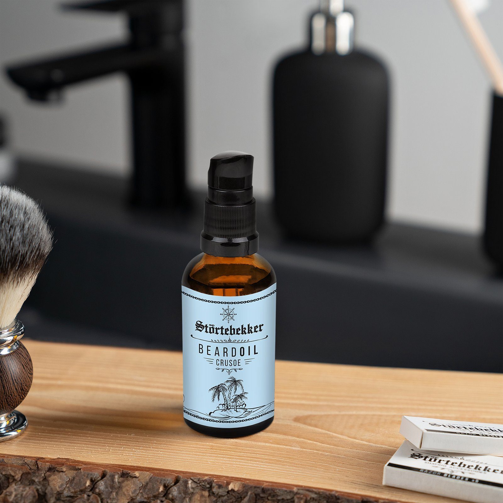 Störtebekker Bartöl für die tägliche Bartpflege - Vegan - angenehmer Duft (50 ml), gepflegter Bart ohne Juckreiz