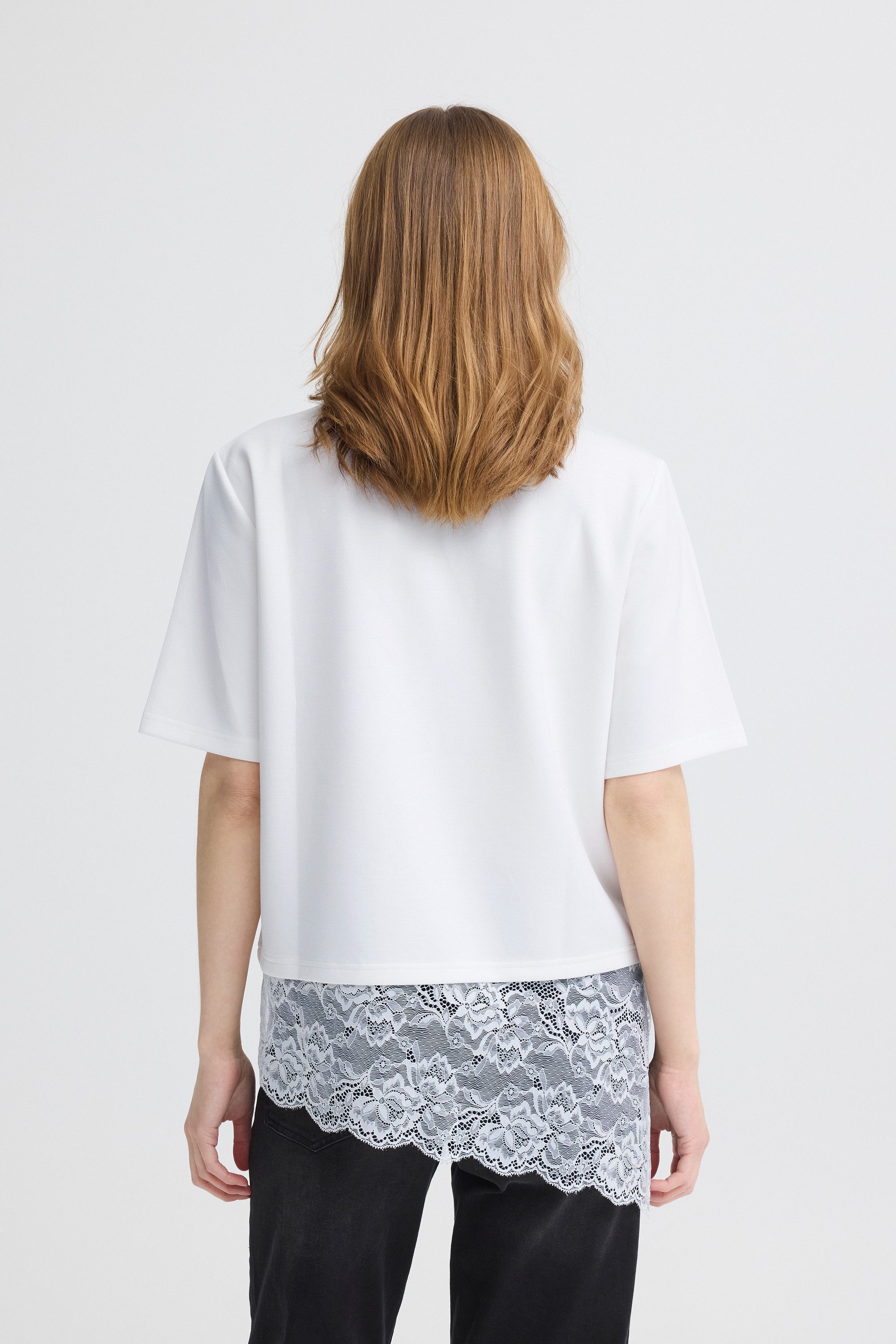 Ichi T-Shirt Kurzarm-Bluse IHKAIWA