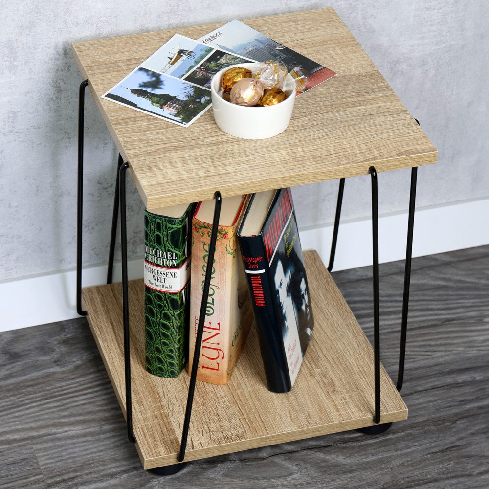 KESPER® Beistelltisch Tisch mit 2 Ablagen, Höhe ca. 38,5 cm (1-St), in sono günstig online kaufen