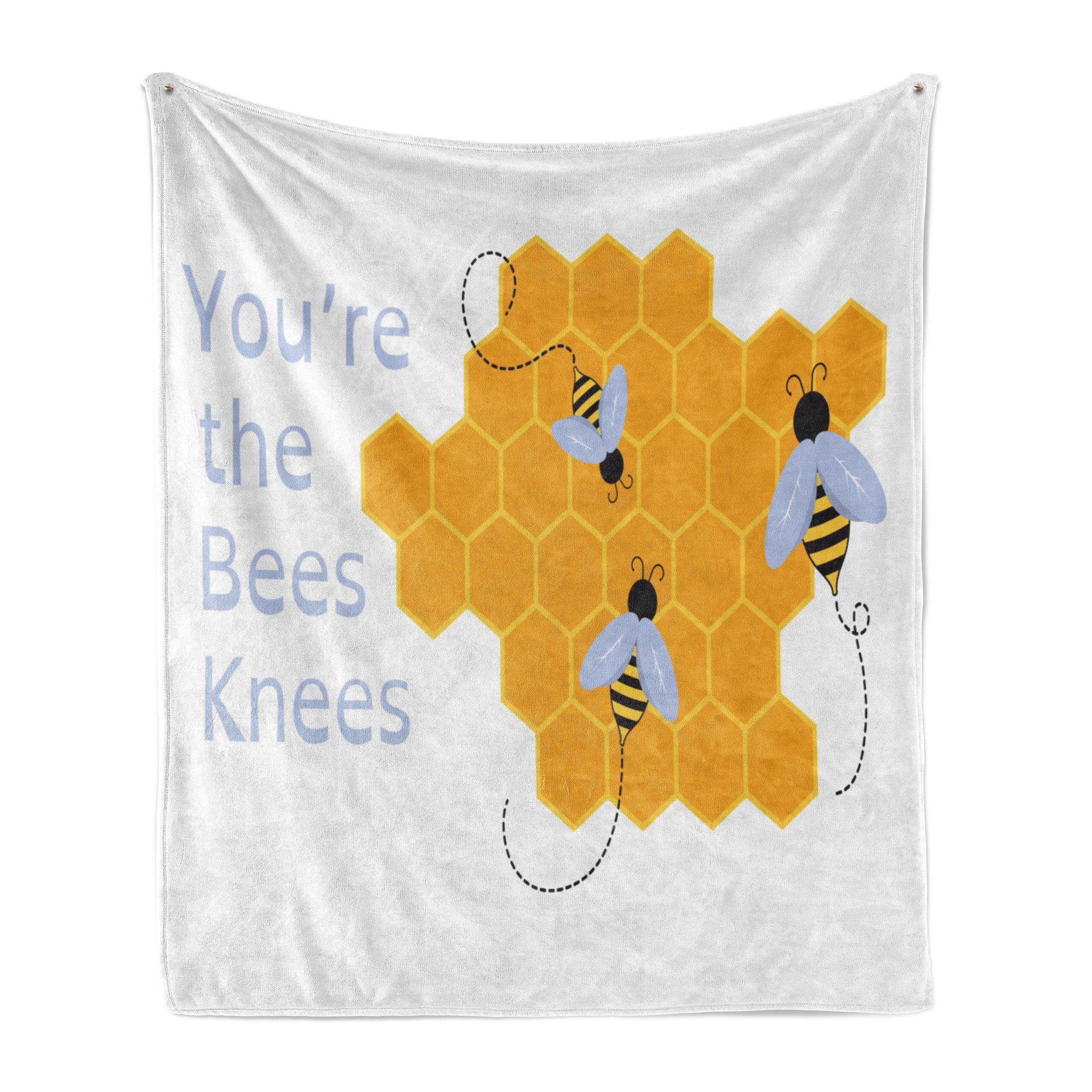 Wohndecke Gemütlicher Plüsch für den Innen- und Außenbereich, Abakuhaus, Honey Bee Du bist etwas Großartiges