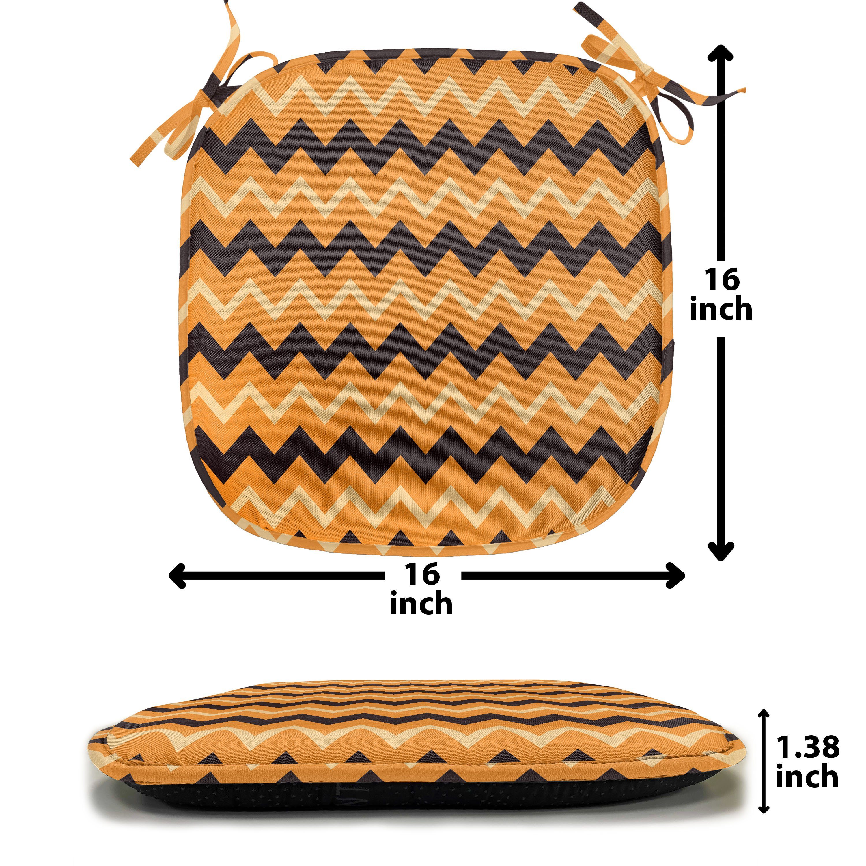 Geometrische Kissen für Abakuhaus Riemen Stuhlkissen Zusammensetzung Küchensitze, Dekoratives Streifen wasserfestes mit Linien