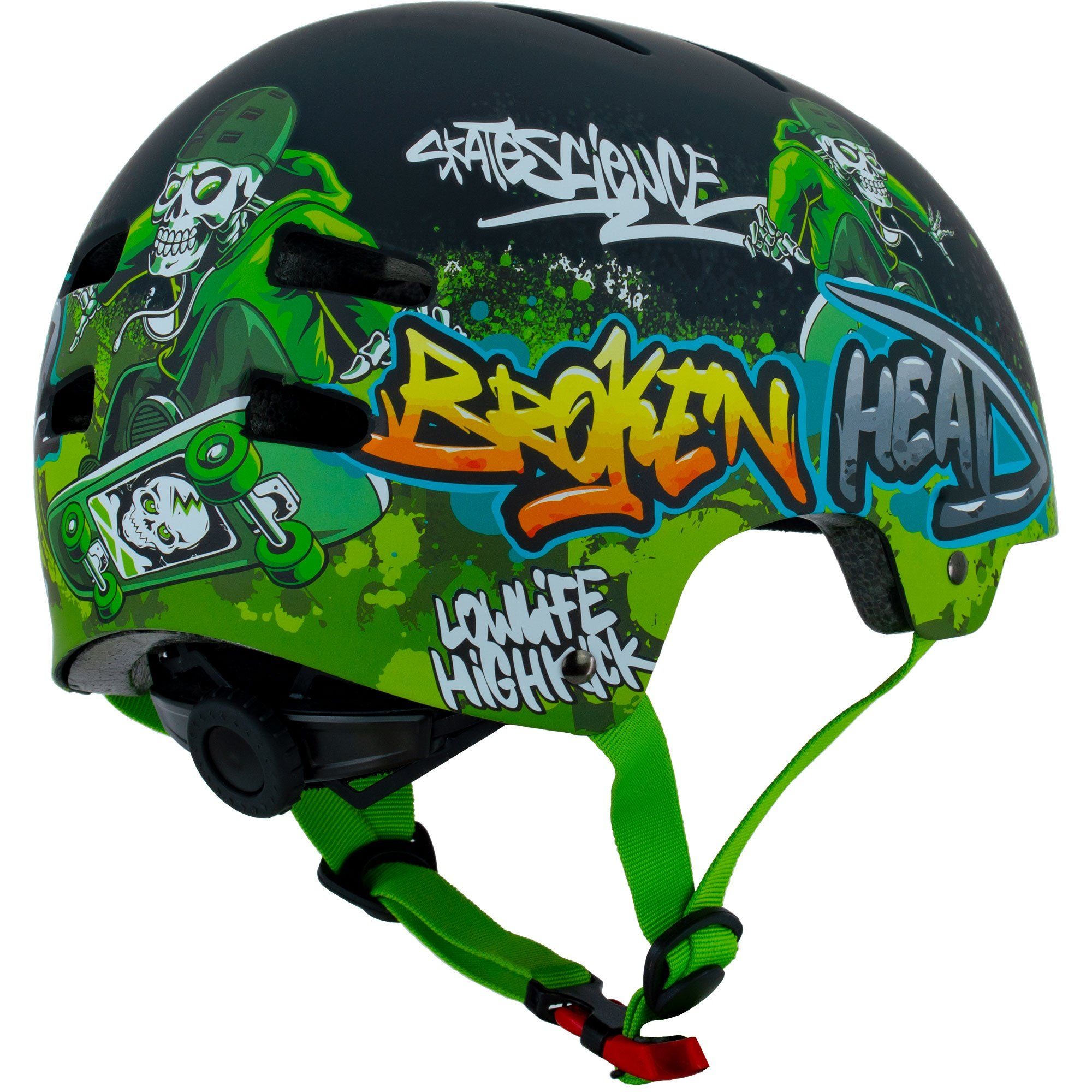 Broken Head Skatehelm Skate Boner, Schnellverstellsystem