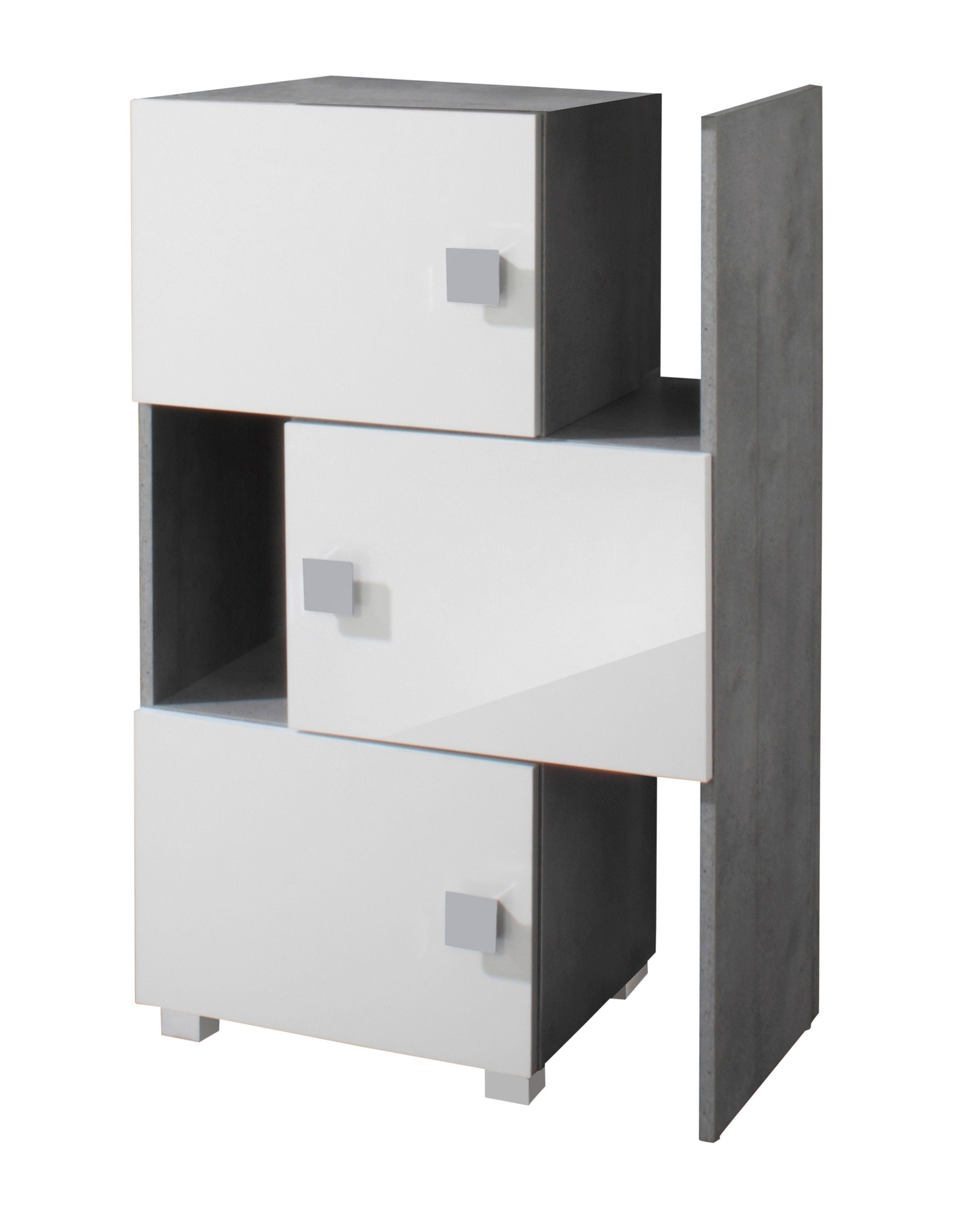 Schildmeyer Schieberegal »Quadra«, stapelbar, Badregal online kaufen | OTTO