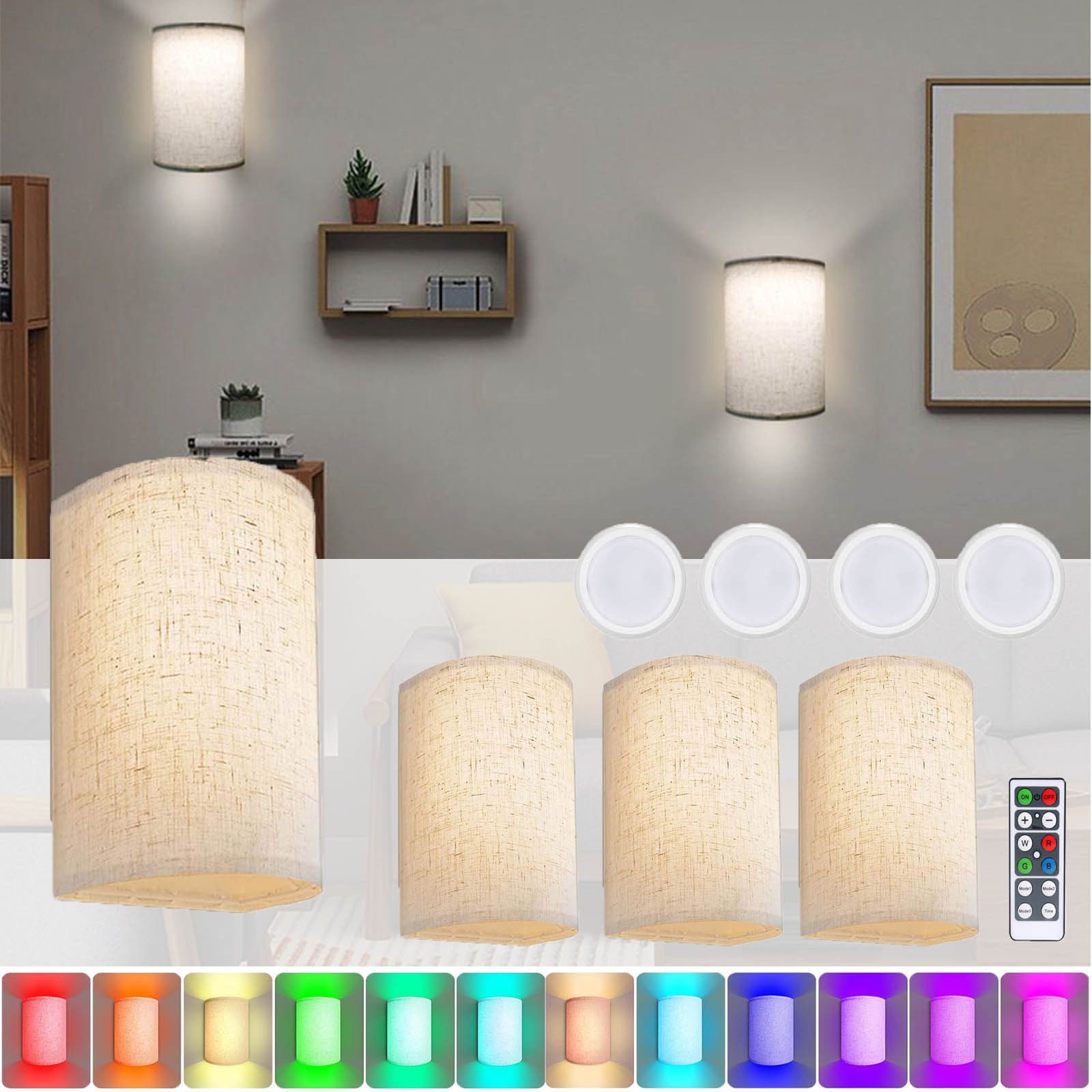 MUPOO LED Wandleuchte Wandleuchte USB Aufladbar, günstig online kaufen