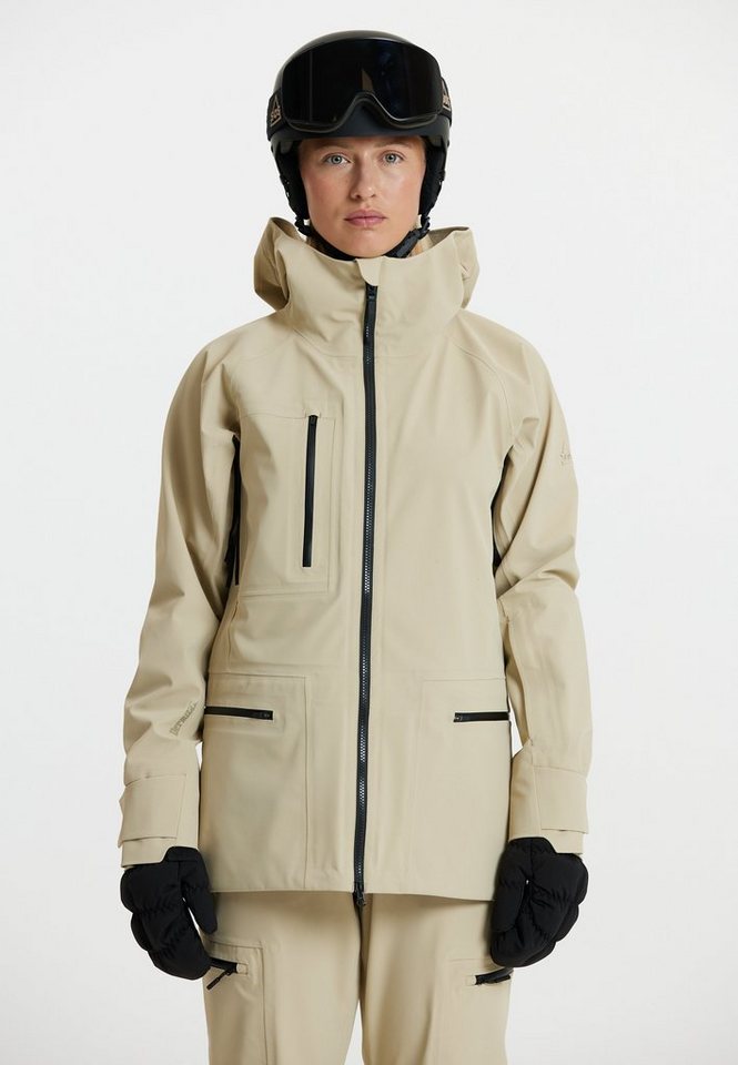 SOS Skijacke Lipno in wetterfester Qualität mit geradlinigem Design, Mit  Kapuze, Seitentaschen, Brusttasche und Skipasstasche