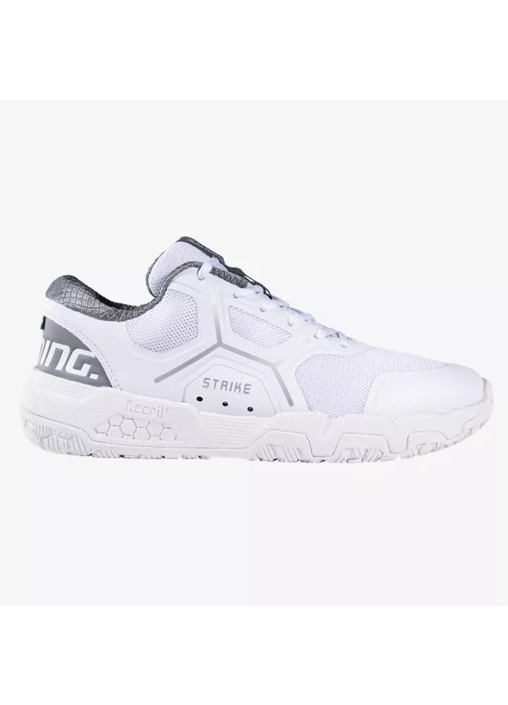 Hallen-Indoorschuhe Recoil Strike weiss/grau Damen Squashschuh