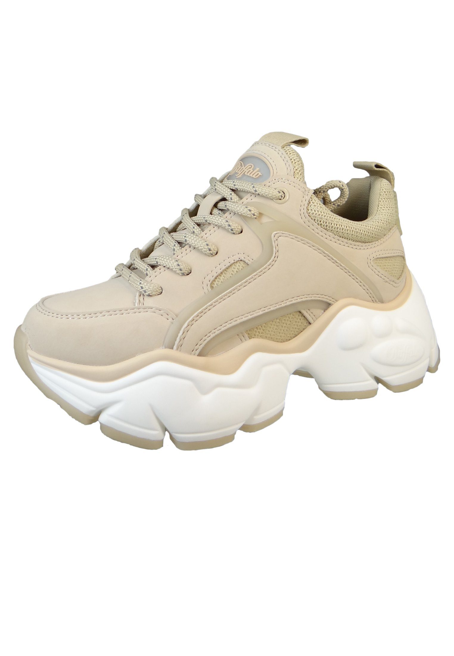 Buffalo 1630810 Binary Low Top Cream Sneaker