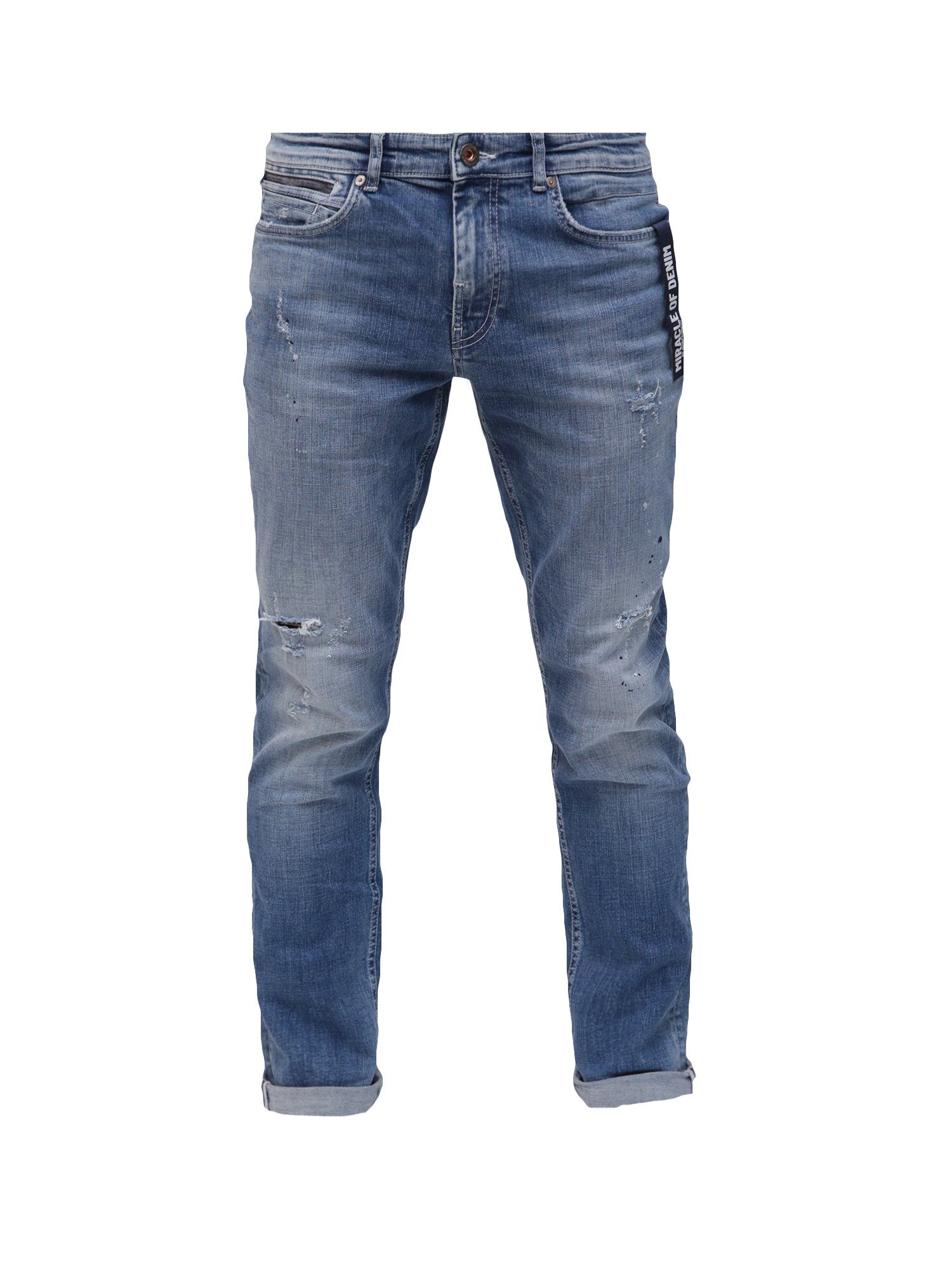 Miracle of Denim 5-Pocket-Jeans Morris leicht elastische Denimqualität Alamo Blue