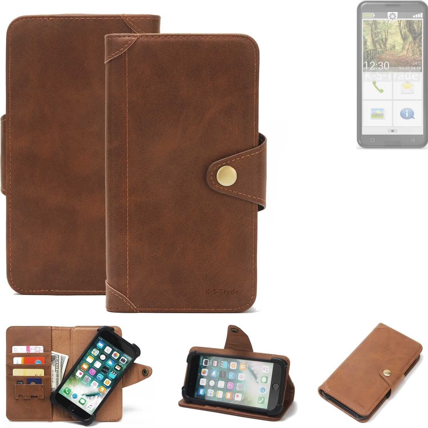 K-S-Trade Handyhülle für Emporia Smart.3, Handyhülle Schutz Hülle Walletcase Bookstyle Tasche Case