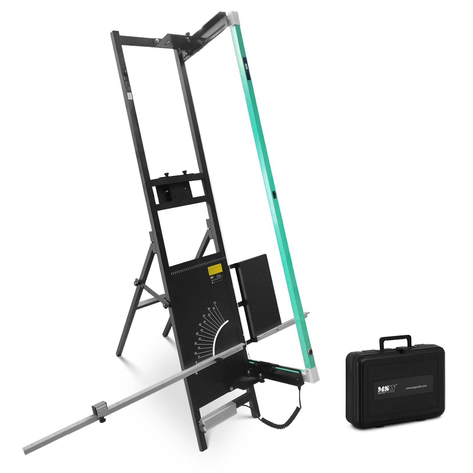 MSW Heißdrahtschneider Styroporschneider 1350 mm mit Fuß Gerüsthalterung & Handschneider, 230 V in V, 250 in W