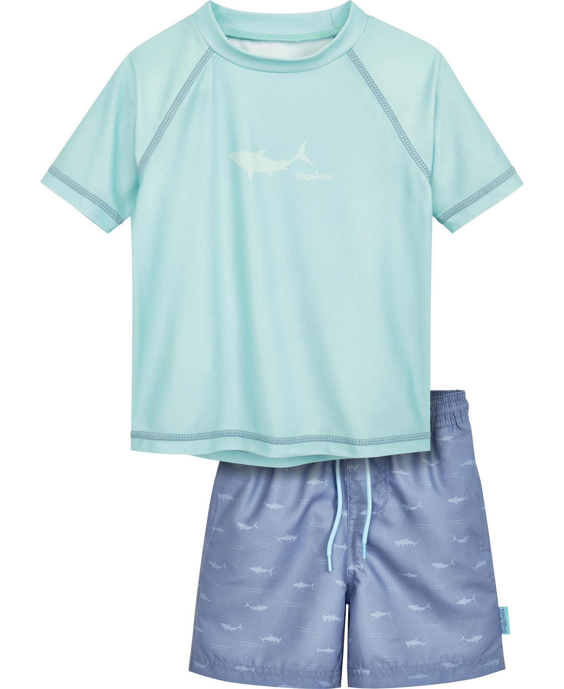 Badeanzug UV-Schutz Bade-Set Hai Shorts
