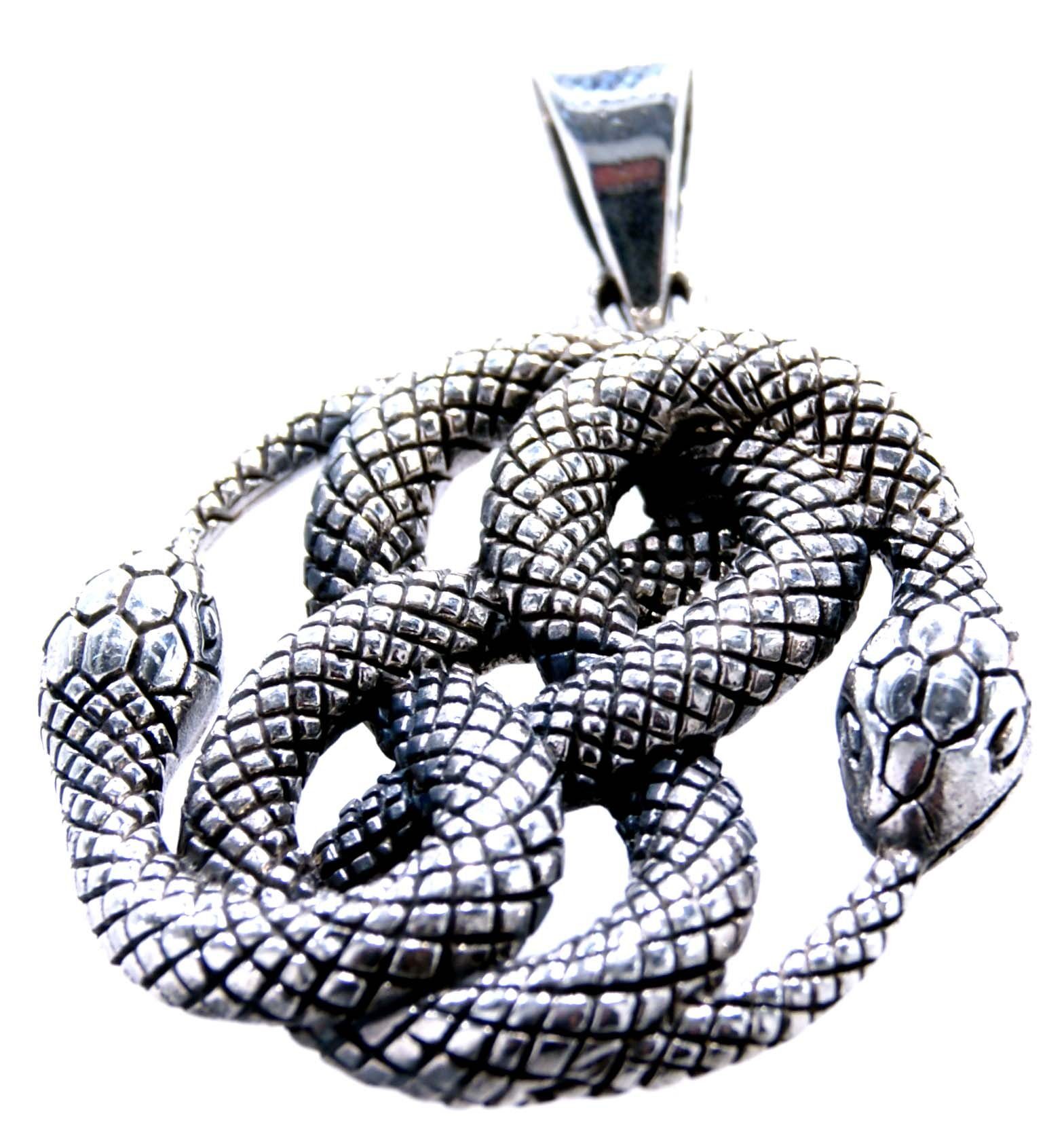 Knoten zwei Schlangen Diverse Schlange Auryn of Kette Kettenanhänger Kiss Snake Leather