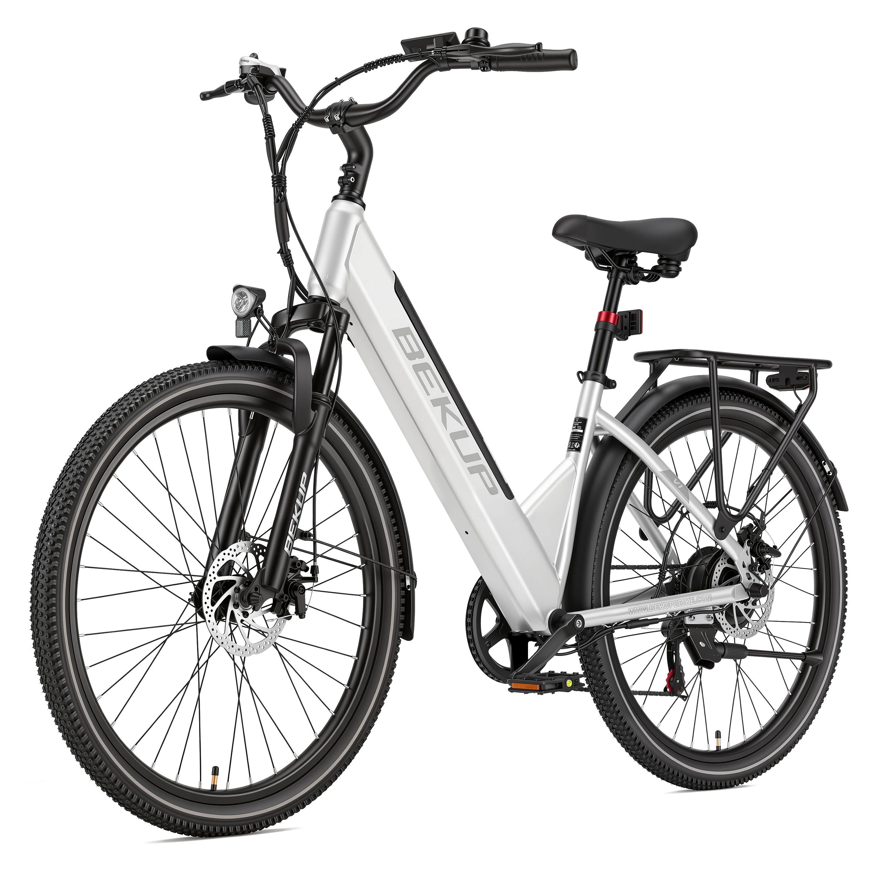 TTGO E-Bike Cityrad V1 26 Zoll Fatbike mit 840-Wh-Akku, Shimano 7-Gang und 80 Nm, 7 Gang Shimano Shimano Tourney TZ Schaltwerk, Kettenschaltung, Heckmotor, 522 Wh, (Komplettset, E-Bike inklusive Akku und Ladegerät), Für Pendelwege und Touren mit Hydraulikbremsen und breiten Reifen