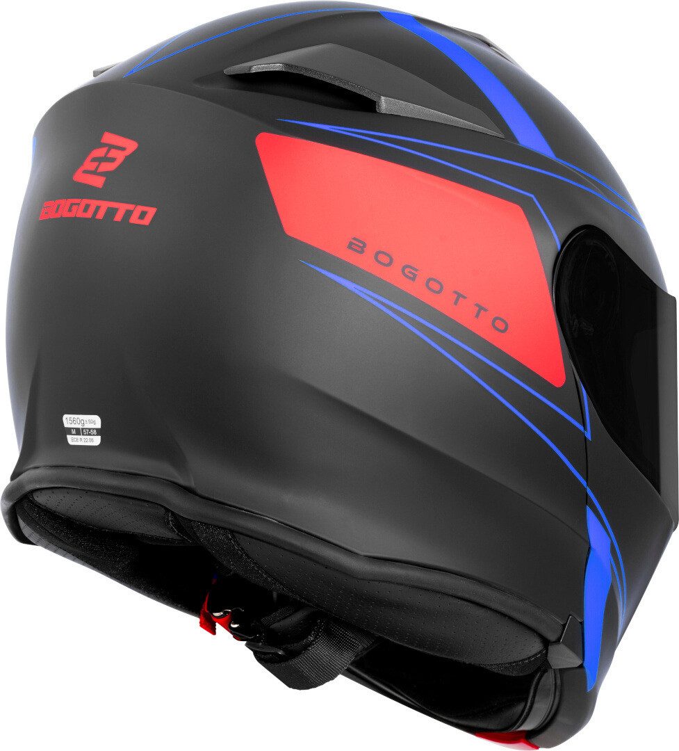 Bogotto Motorradhelm H271 BT Taog Bluetooth Klapphelm, Integriertes Kommunikationssystem,geeignet Für Brillenträger,hera – Bild 4 von 5