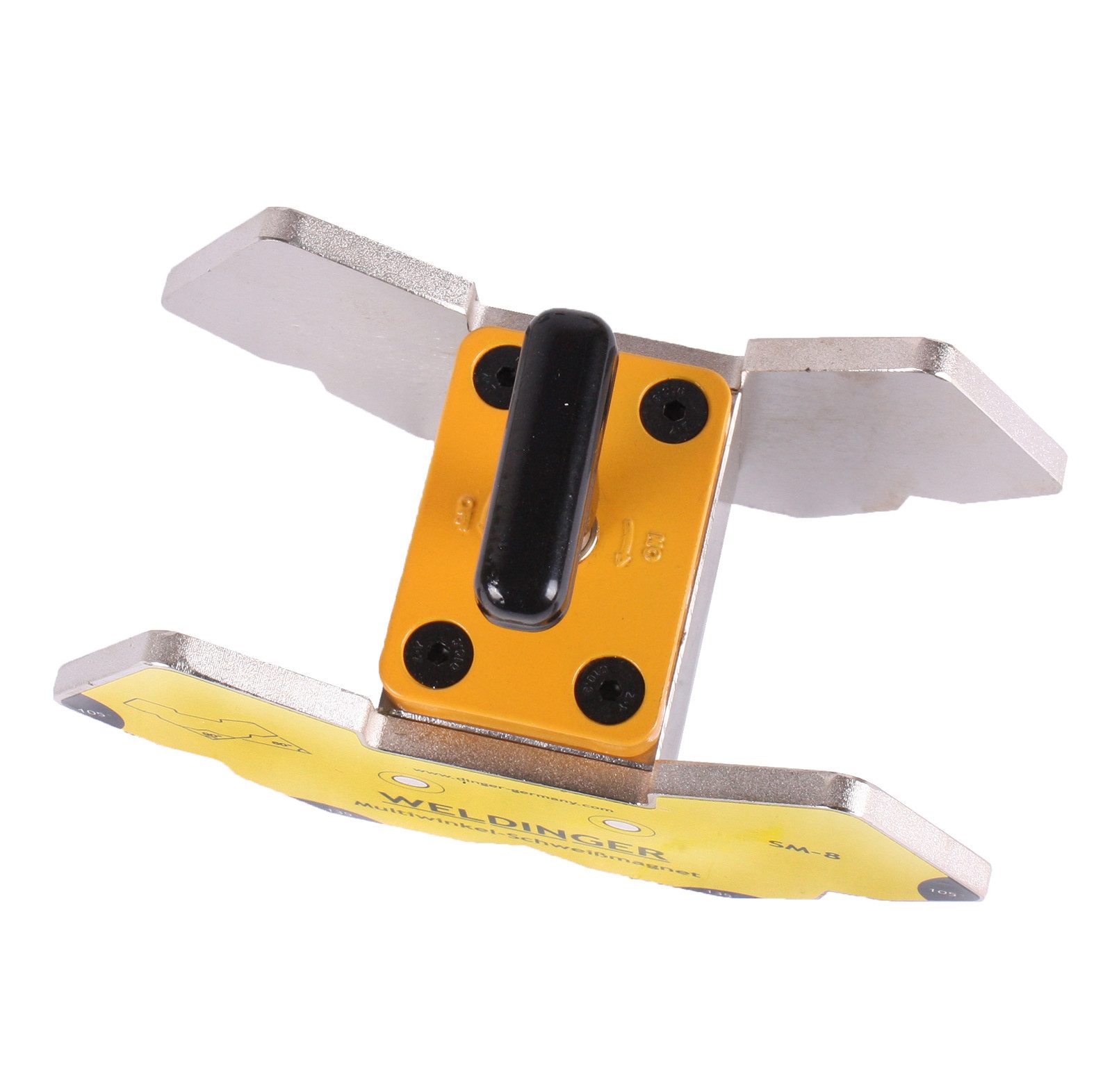 WELDINGER Magnet-Schweißwinkel SM-8 Multiwinkel-Schweißmagnet Drehschalter 120 kg Haftkraft, (Set)