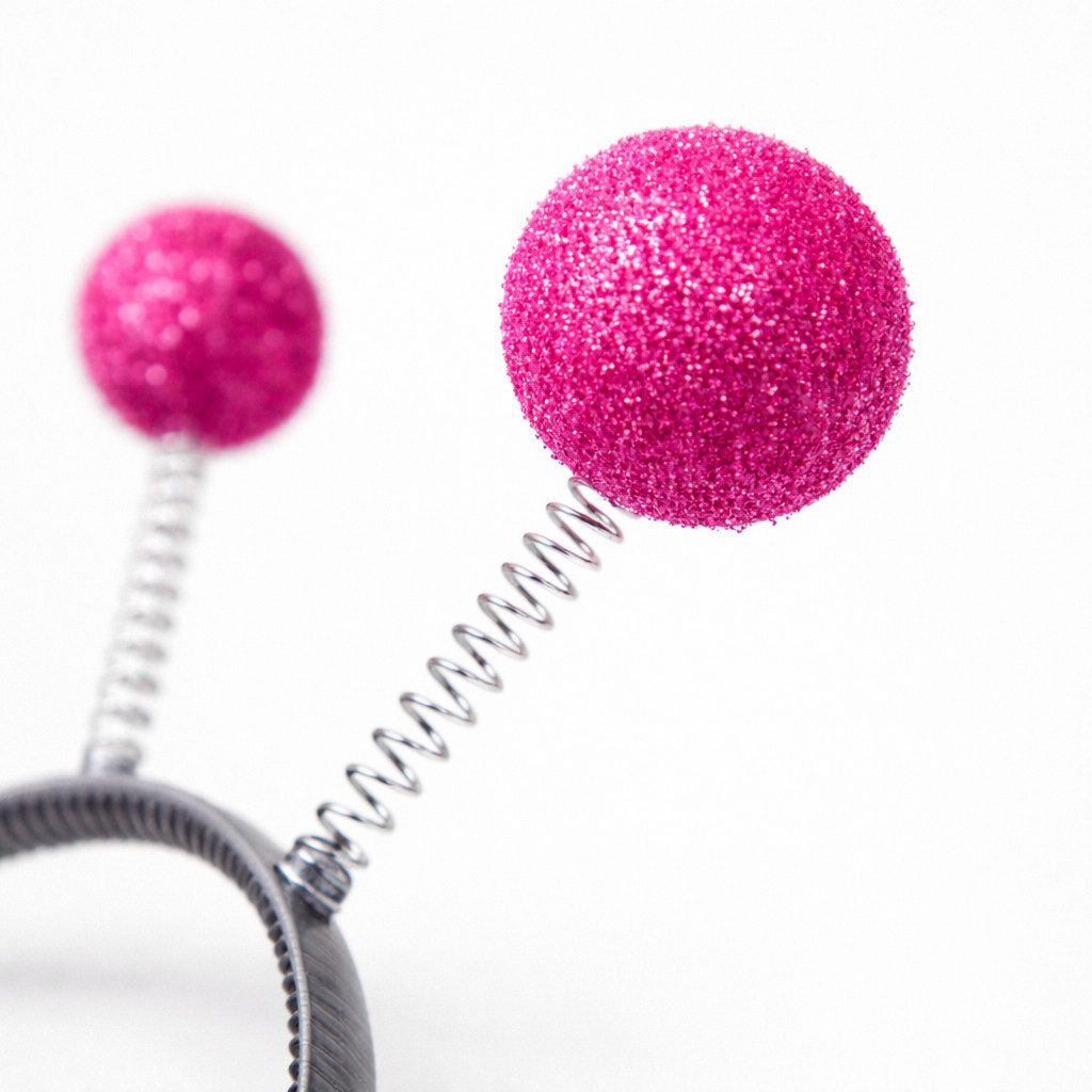 TK Gruppe Kostüm Haarreif Schmetterling Bommel Wackel Alien Fühler Fasching & Karneval