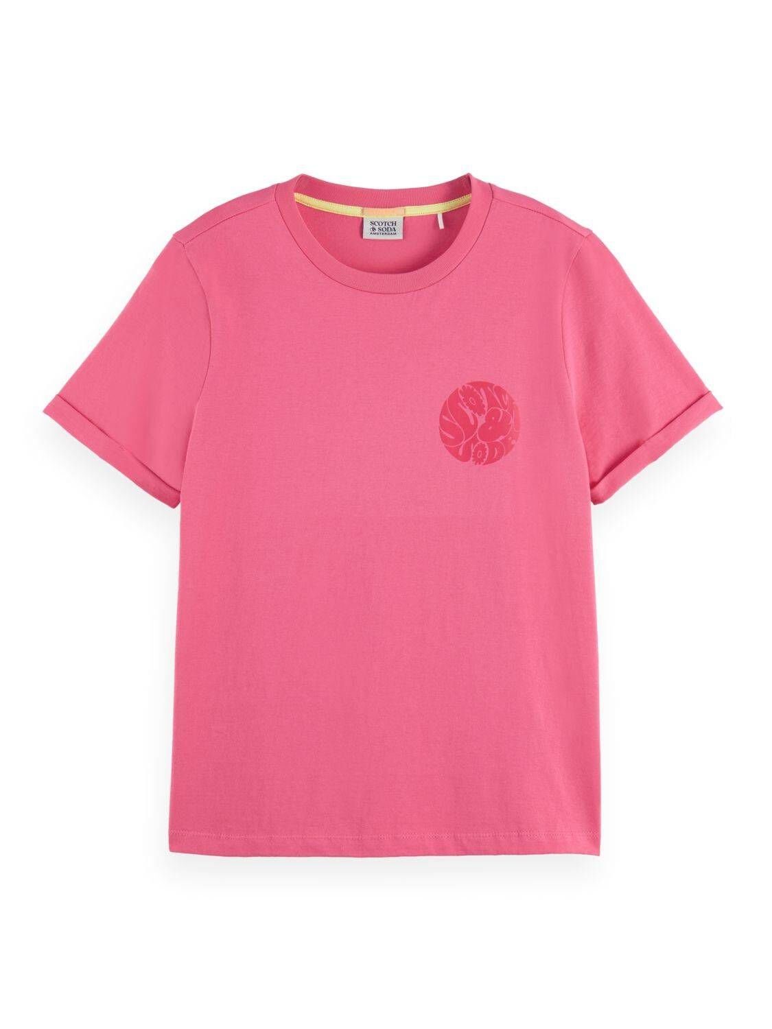 (71) T-Shirt Damen & (1-tlg) pink Scotch T-Shirt Soda