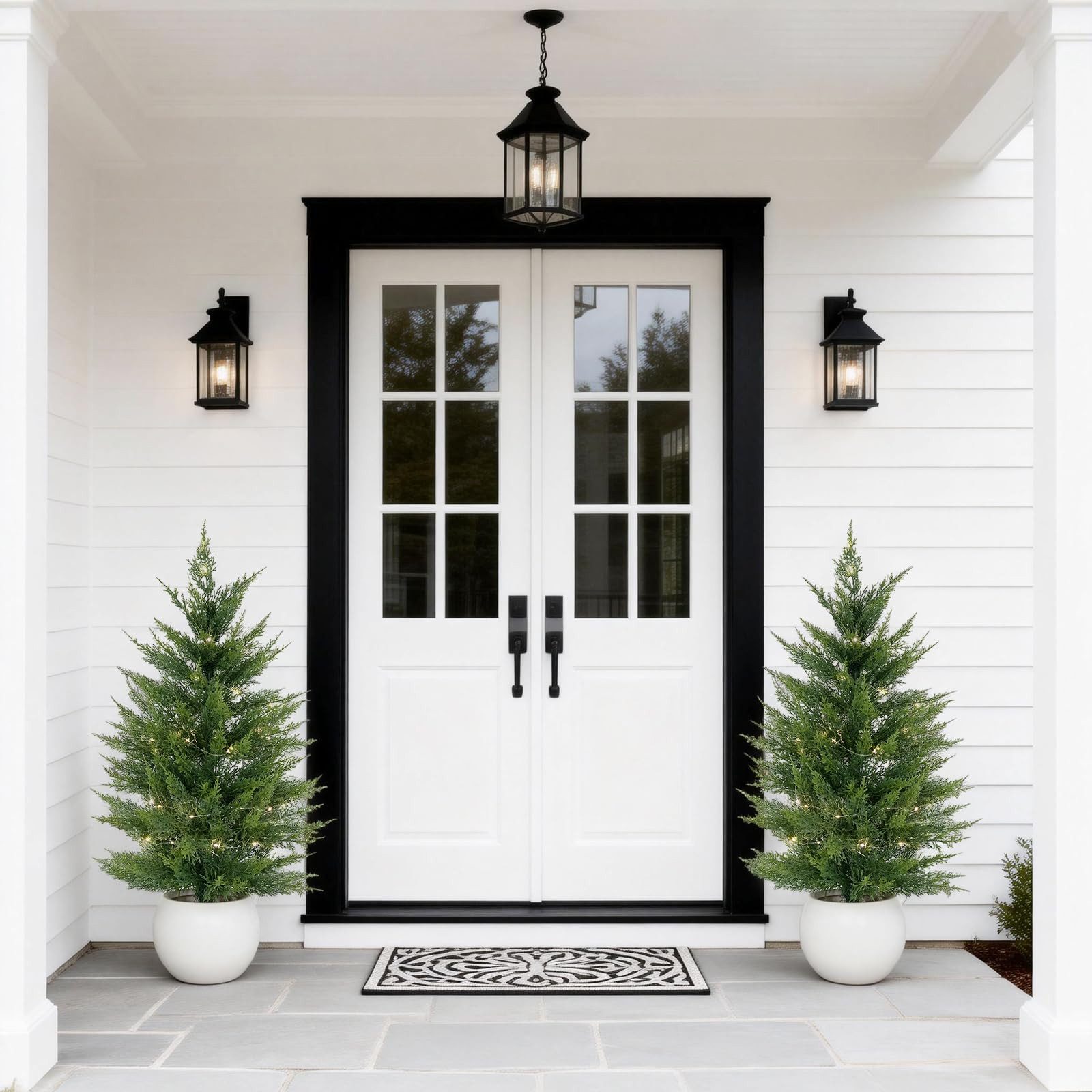 Kunstbaum 2er Set Künstliche Kiefern Bäume Mit LED Beleuchtung, GarveeMore, Höhe 90 cm – Bild 4 von 4