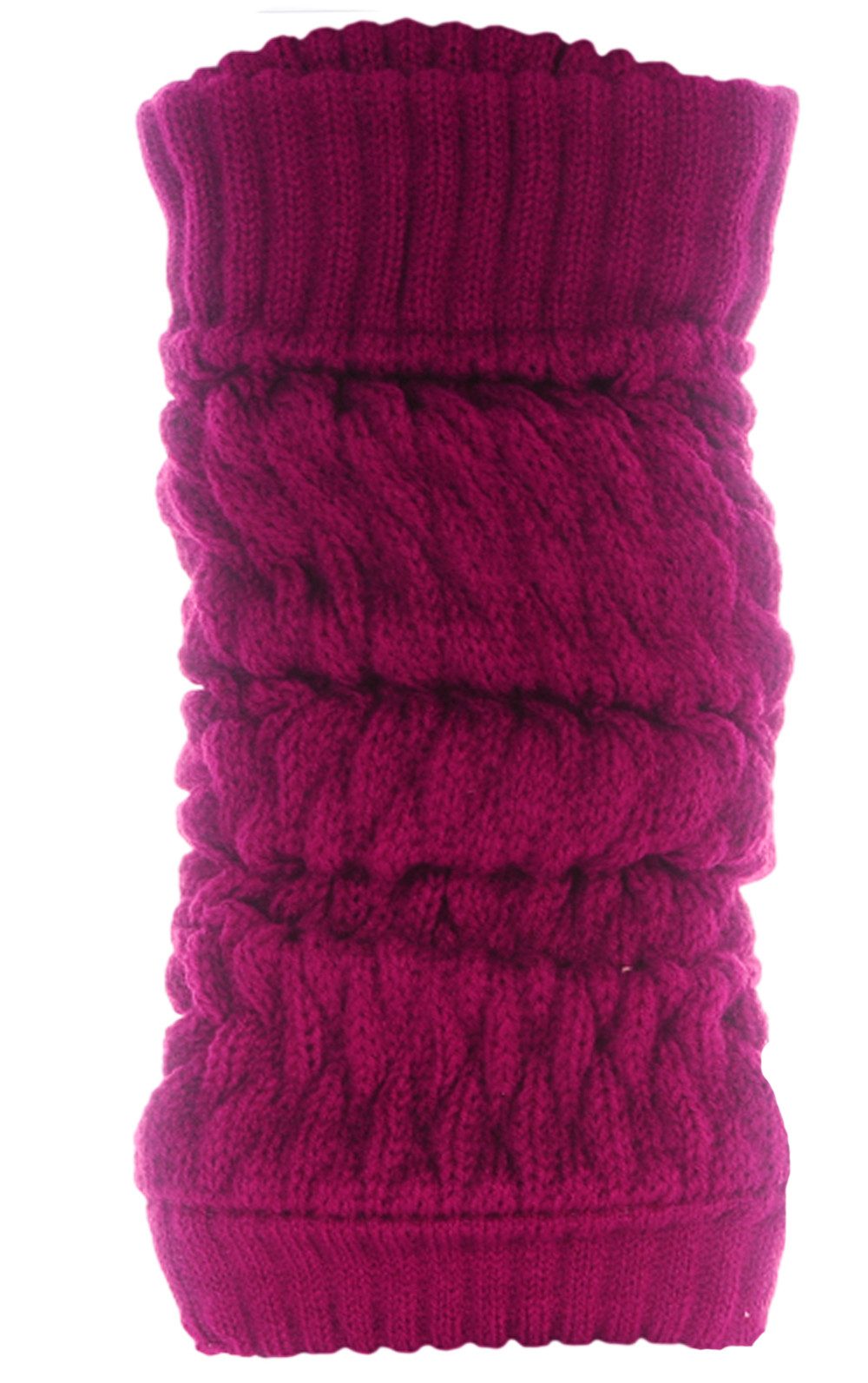 Martinex Гетры Beinwärmer Damen Strickstulpen Legwarmer leg Warmers gesrickt in verschiedenen Farben, creme, weiß, schwarz, beige, rosa, grau