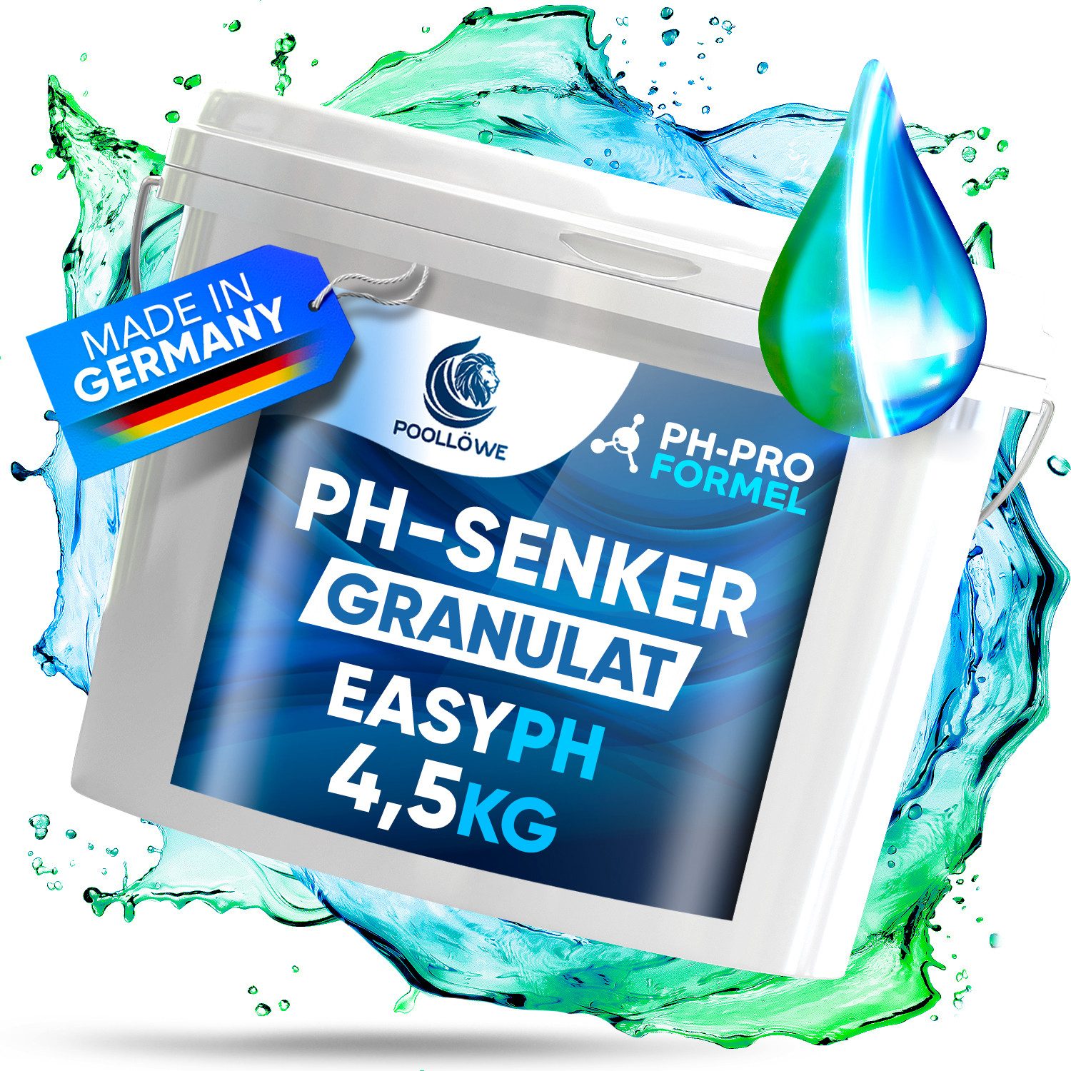 Poolpflege pH-Minus Granulat – pH Senker für Pool & Whirlpool