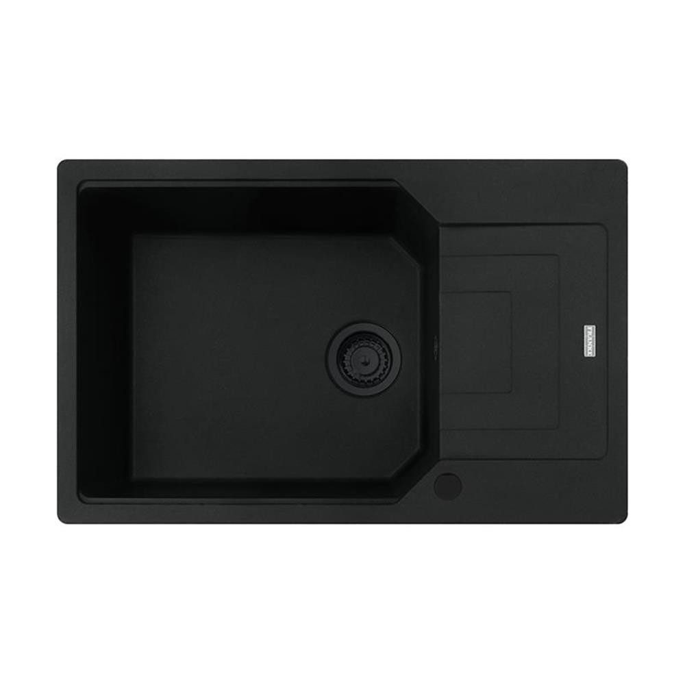 FRANKE Granitspüle Urban UBG 611-78 XL Fragranit Black Matt - Black Collection, 78/500 cm