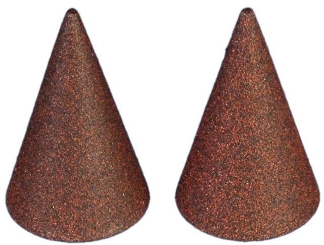 Gardinenstangen-Endstück Cone, Liedeco, Gardinen, (Set, 2-St), für Gardinenstangen Ø 16 mm rostbraun