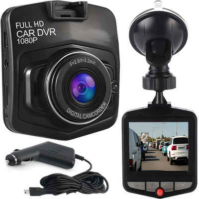 Retoo Autokamera Dashcam 170° Weitwinkel Nachtsicht Recorder Bewegungsmelder Dashcam (HD-Auto-DVR, Windschutzscheibenhalterung, Auto-Ladegerät, 170°-Weitwinkelobjektiv, G-Sensor, Loop-Aufnahme, IR-Diode)