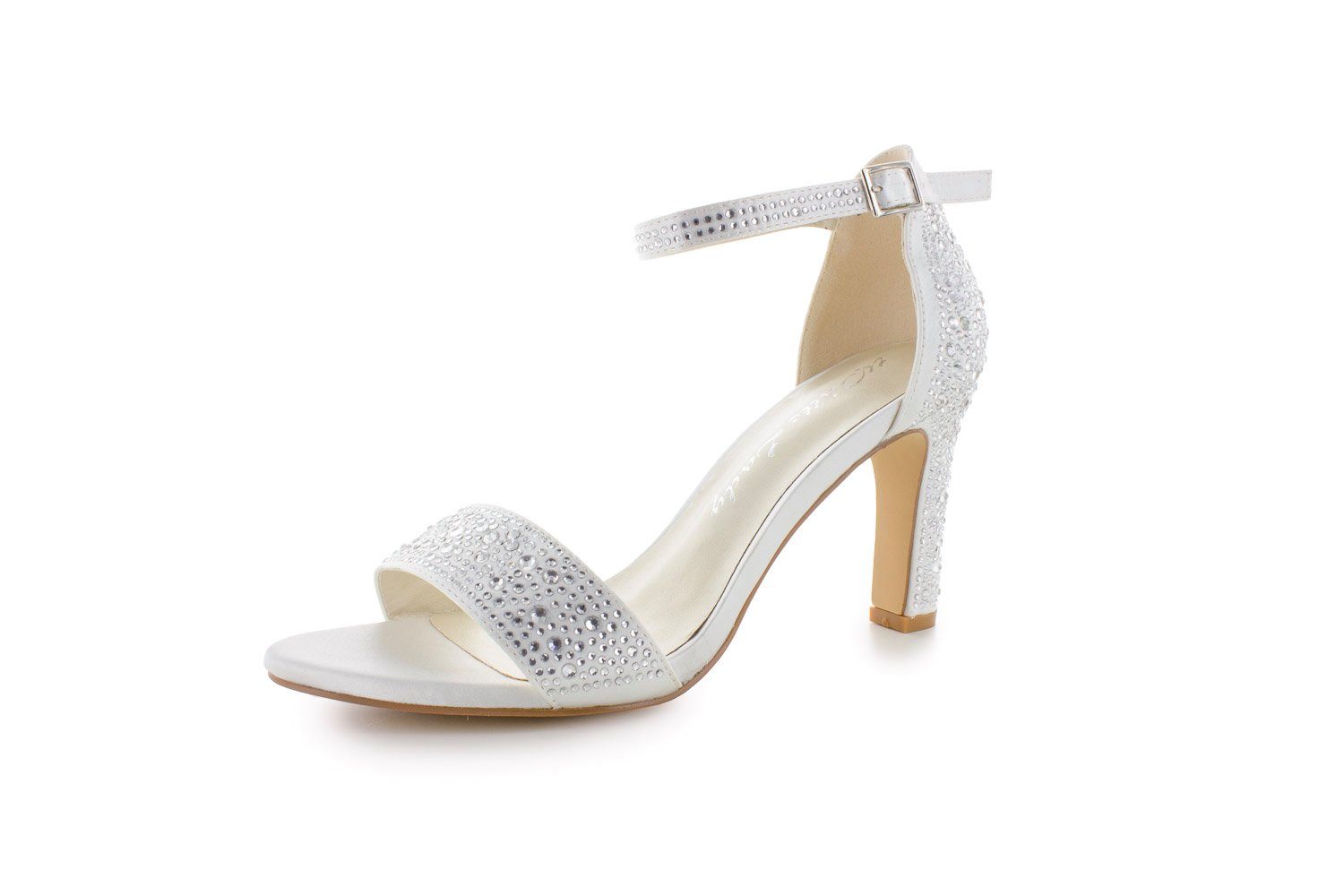 White Lady 862 zirkonia Satin-Strass Sandalette