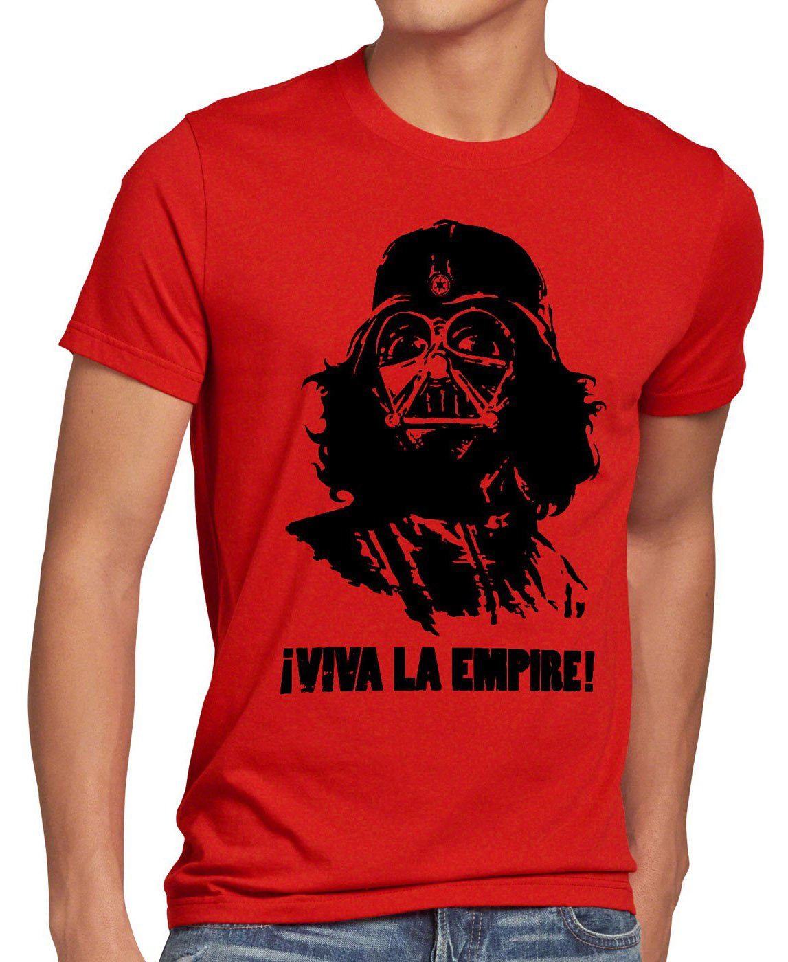 wars Imperium Viva darth Herren vader star revolution rot guevara T-Shirt kuba Print-Shirt style3 che
