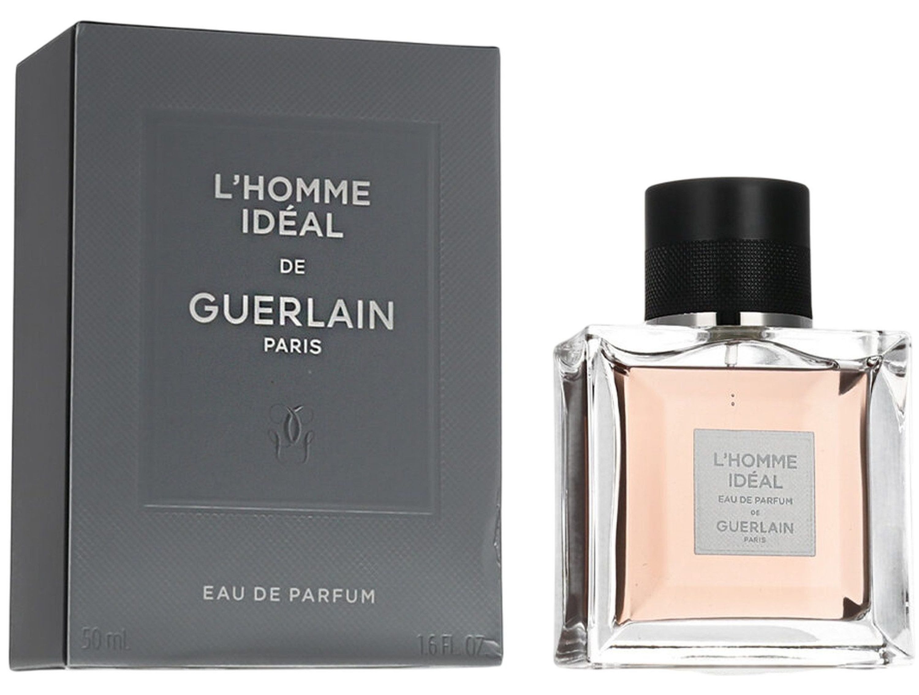 GUERLAIN Eau de Parfum L'Homme Idéal EDP Herren Spray, Würzig-holziger Duft mit Mandel, Kirsche, Vanille und Tonkabohne
