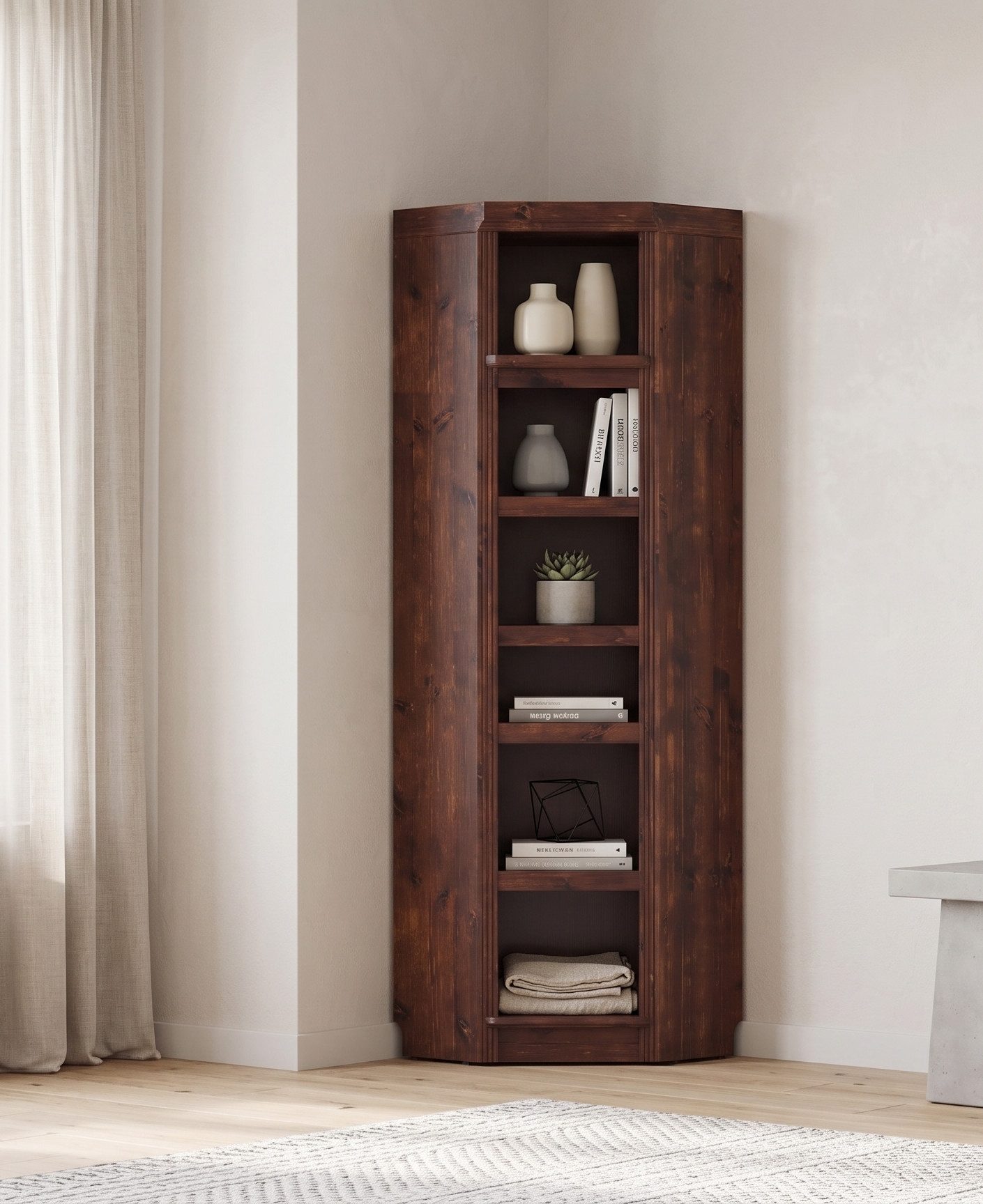 OTTO home Eckregal Soeren Regal Höhe 220 cm, massive Kiefer, FSC®-zertifiziert, passend für Regale Soeren mit einer Tiefe von 29 cm