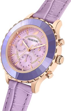 Swarovski Chronograph Octea Lux Chrono, 5632263, Armbanduhr, Quarzuhr, Damenuhr, Swarovski-Kristalle, Swiss Made