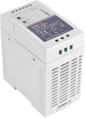 Poppstar Ultra-Slim 24V Netzteil für Hutschiene 24V DC 4 A 96 Watt Hutschienen-Netzteil (DIN Rail Netzteil (mit PFC, 96W) Trafo für Hutschienen 55x100x92mm)